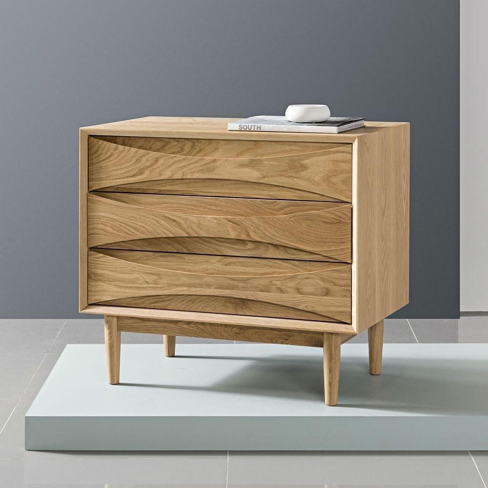 Arne 3 Drawer Cabinet – Solid Oak – 80x45x72cm // Buy Now Aud$1,699 In 2017 Tobias 4 Door Sideboards (View 17 of 20)