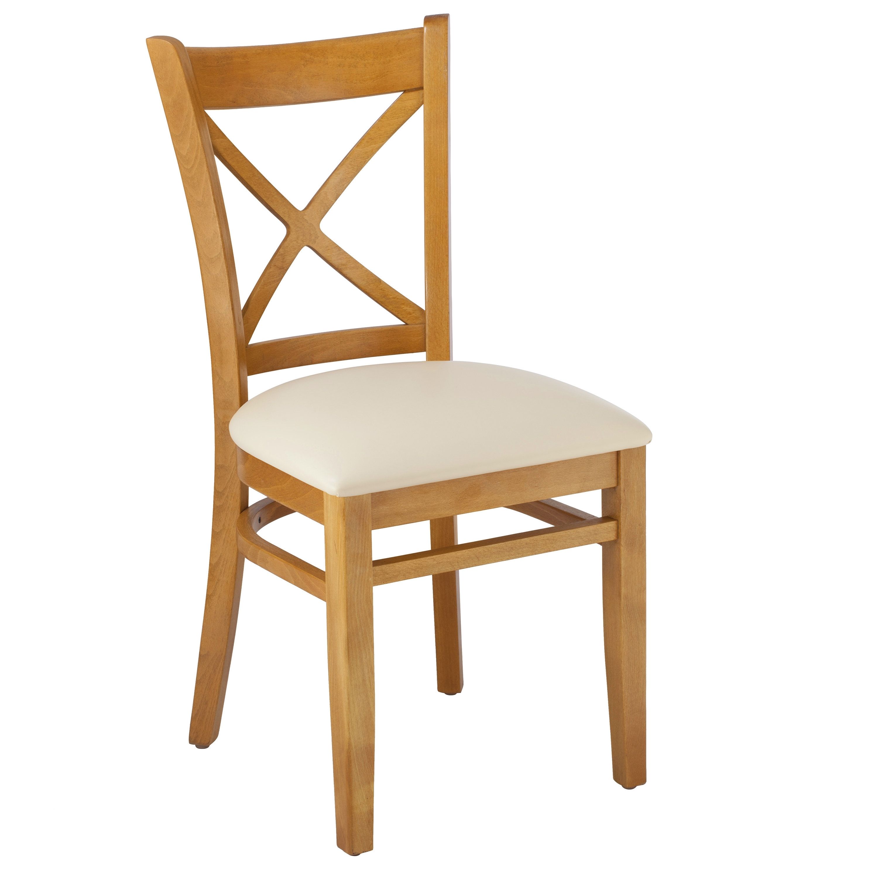 August Grove Helms Cross Back Solid Wood Dining Chair (View 4 of 20)