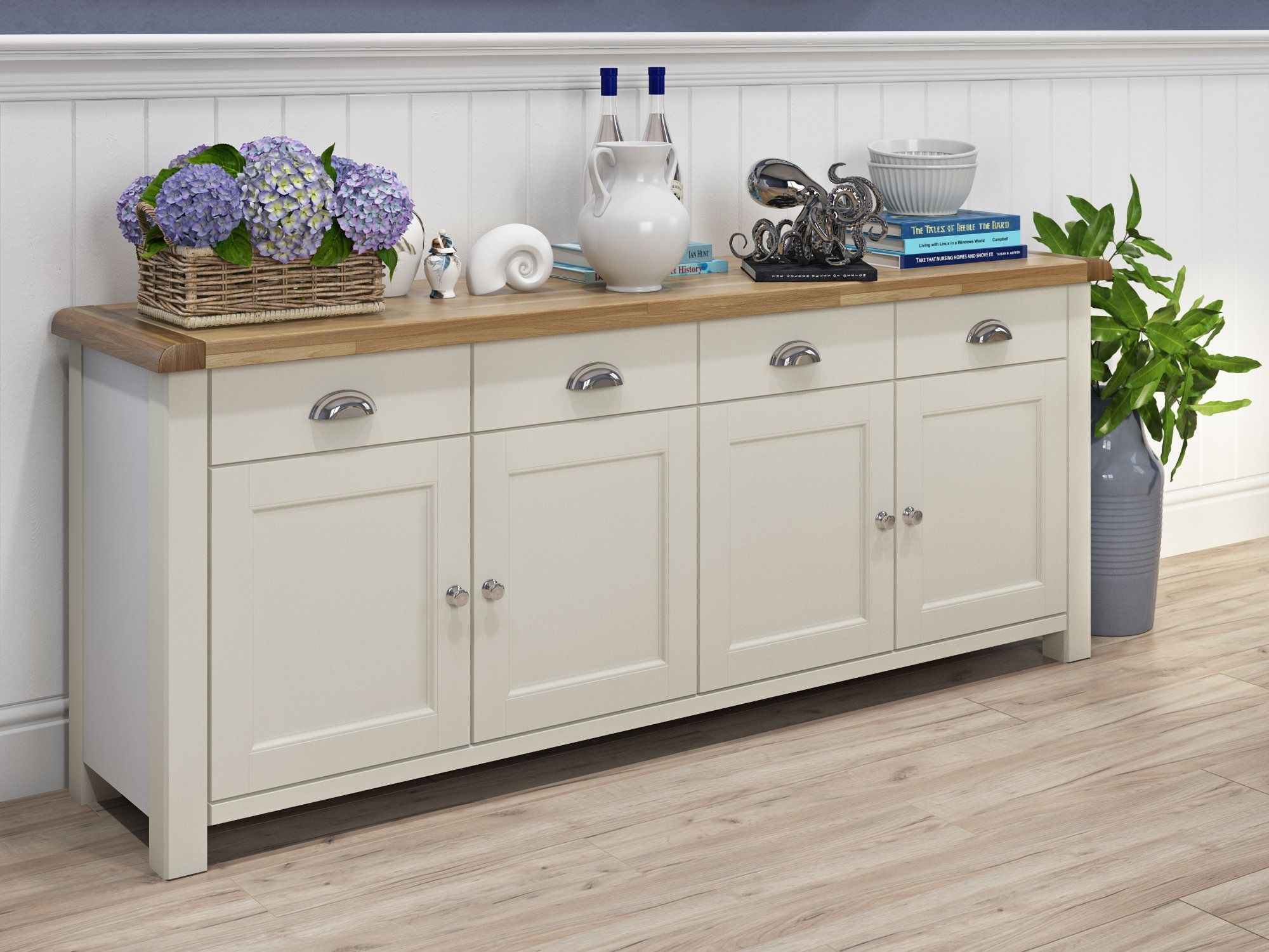 Beachcrest Home Sanford Sideboard & Reviews | Wayfair.co.uk Throughout Most Up To Date 4 Door/4 Drawer Metal Inserts Sideboards (Photo 19 of 20)