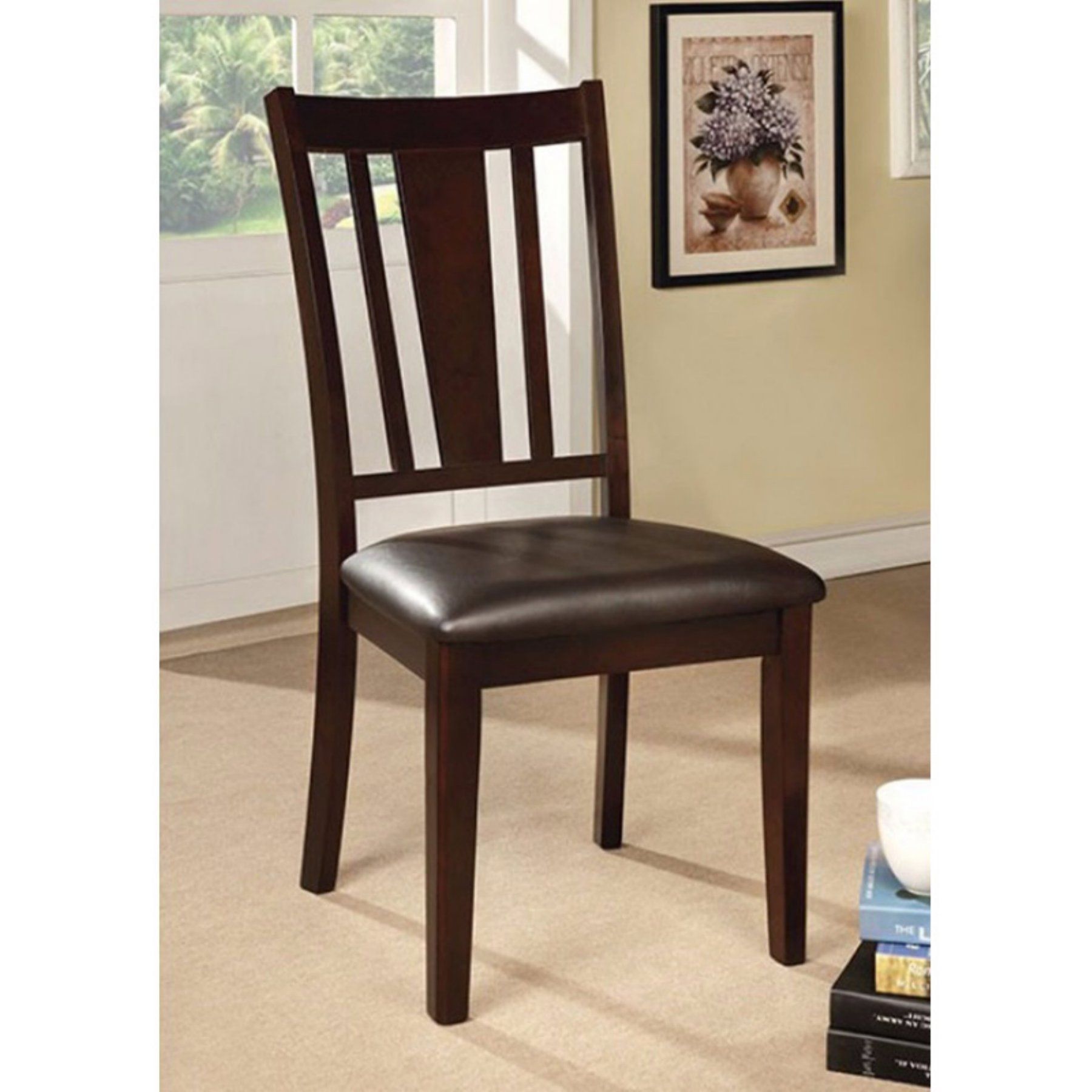 Benzara Bridgette I Slat Back Dining Side Chair – Set Of 2 In 2018 Intended For Latest Garten Onyx Chairs With Greywash Finish Set Of  (View 8 of 20)