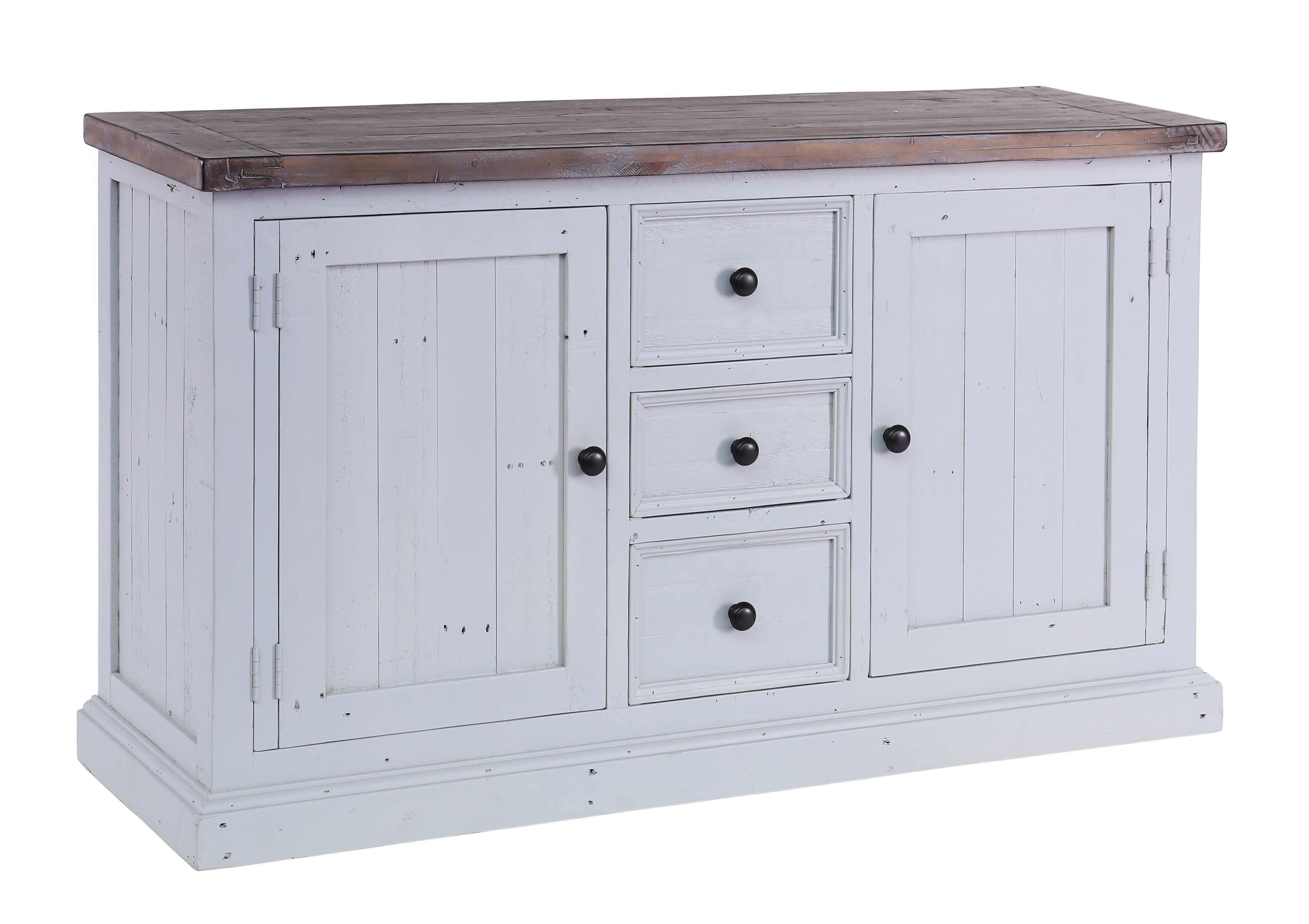 Besp Oak Hampton Wide Sideboard – 2 Doors, 3 Drawers – Style Our Home Intended For Most Current Antique White Distressed 3 Drawer/2 Door Sideboards (Photo 10 of 20)