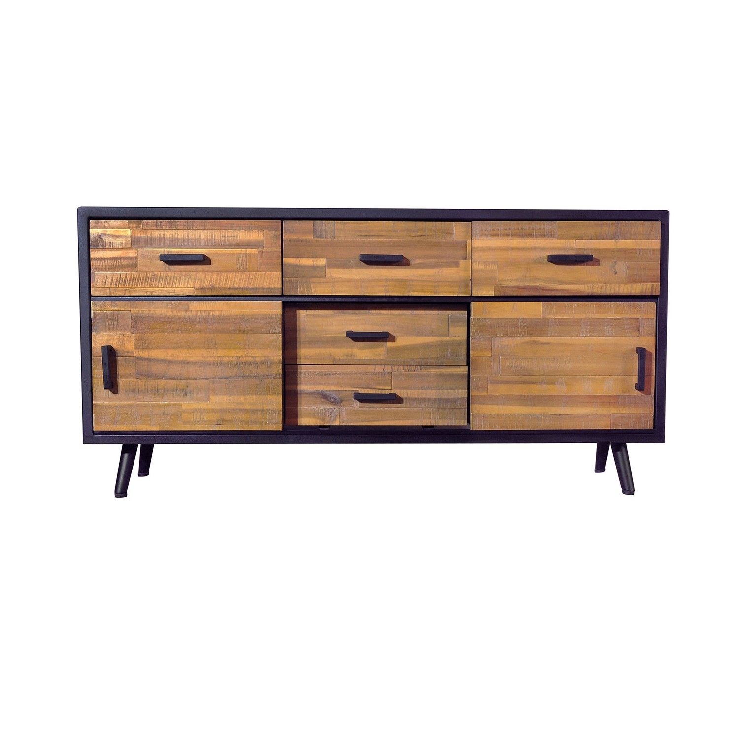Buffets, Cabinets And Sideboards | Bois & Cuir In 2018 Metal Framed Reclaimed Wood Sideboards (View 16 of 20)