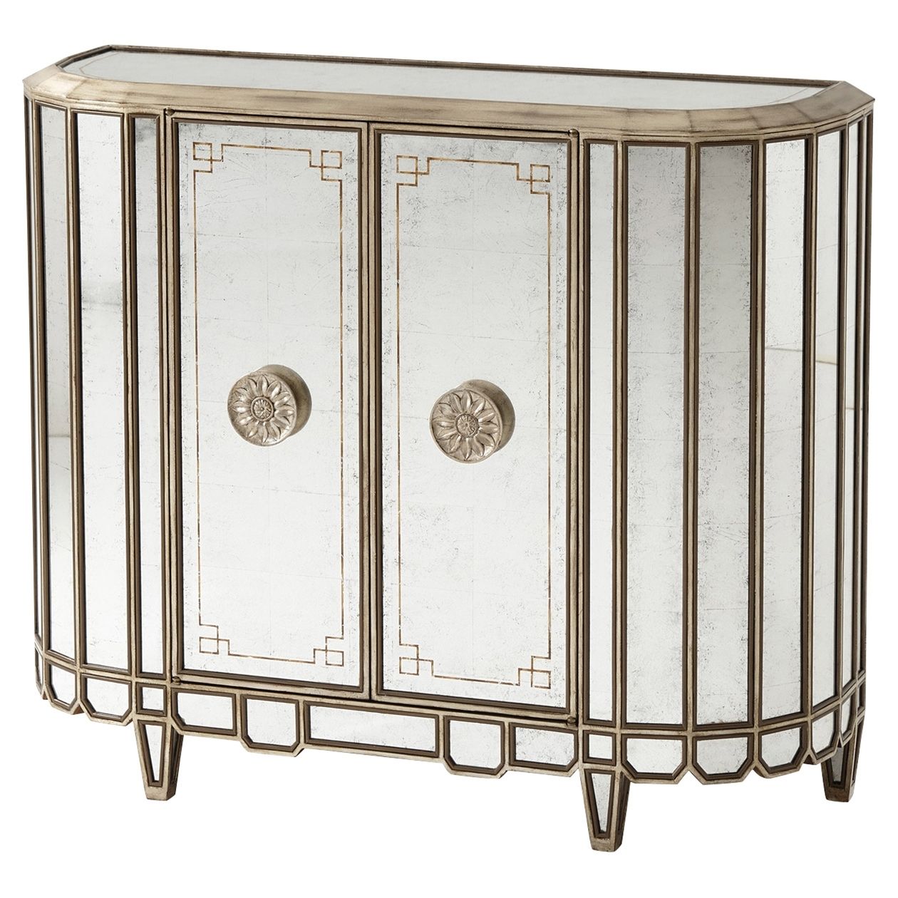 Buffets & Sideboards | Kathy Kuo Home Within Recent Aged Mirrored 2 Door Sideboards (View 11 of 20)
