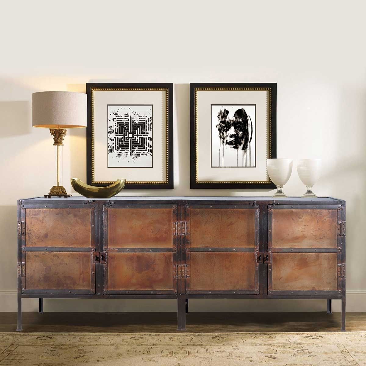 Buffets & Sideboards | Sierra Living Concepts Inside Most Up To Date Carved 4 Door Metal Frame Sideboards (View 17 of 20)
