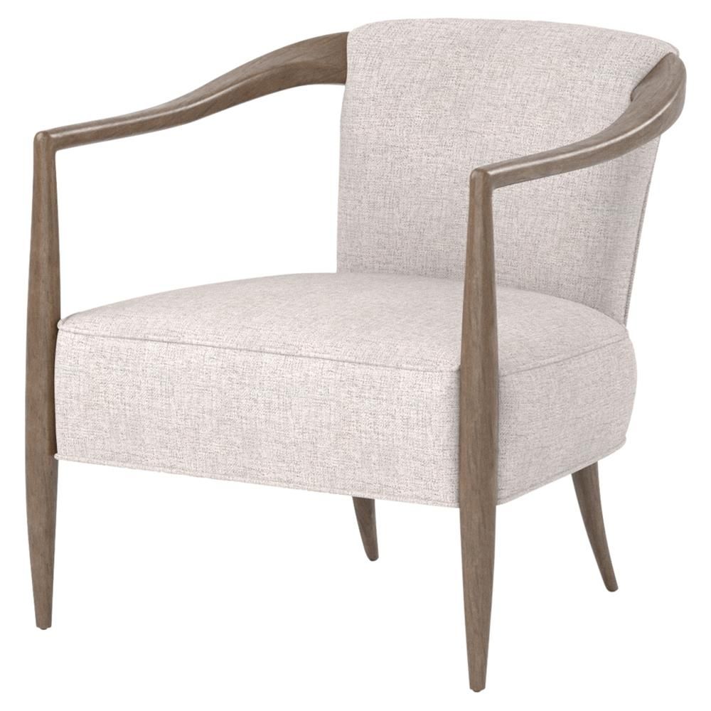 Carly Modern Classic Grey Upholstered Antique Walnut Arm Chair For Well Known Carly Side Chairs (View 17 of 20)