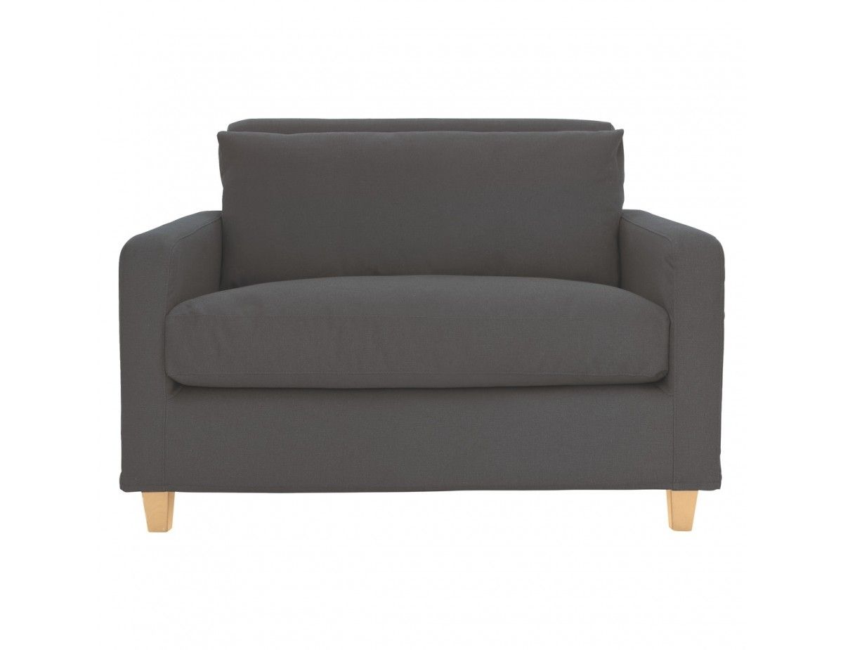Chester Charcoal Fabric Compact Sofa | Buy Now At Habitat Uk With Newest Charcoal Finish 4 Door Jumbo Sideboards (View 17 of 20)