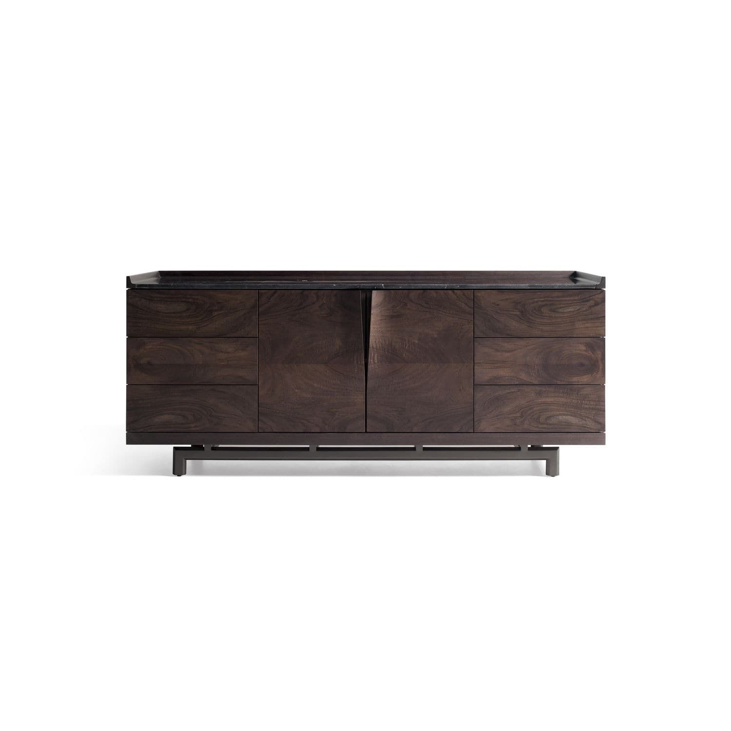 Contemporary Sideboard / Walnut / Contract – Alternative: Manta Within Most Popular Walnut Finish Contempo Sideboards (View 16 of 20)