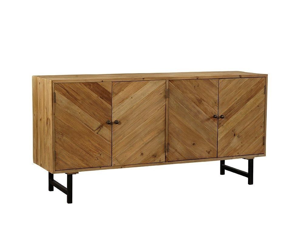 Corsen Iron Leg Sideboard | Prep | Pinterest | Iron, Cast Iron Beds Intended For Best And Newest Mid Burnt Oak 71 Inch Sideboards (Photo 1 of 20)