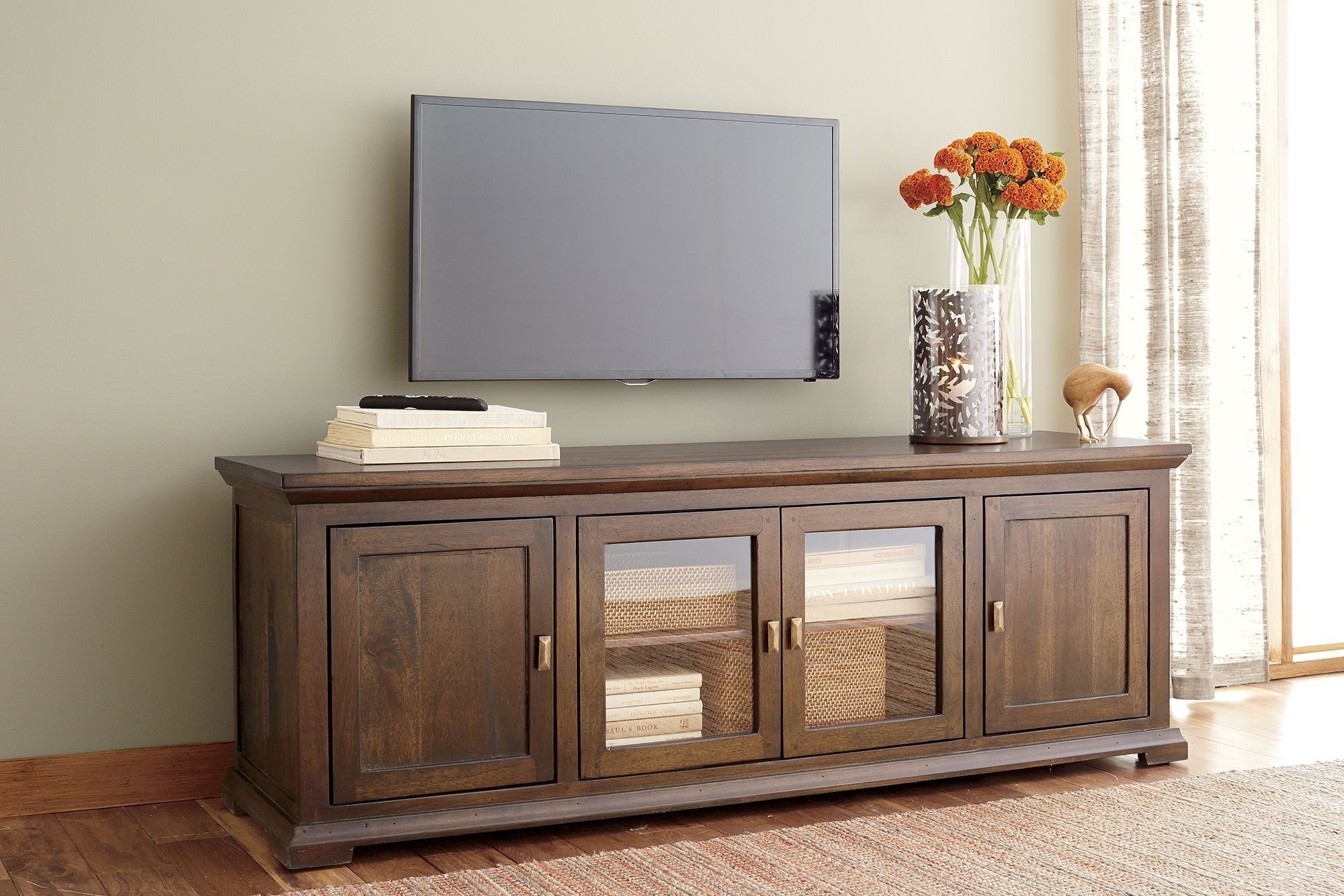 Crowne 72" Media Console | Living Rooms | Pinterest | Traditional Regarding Most Recent Walnut Finish Crown Moulding Sideboards (Photo 14 of 20)