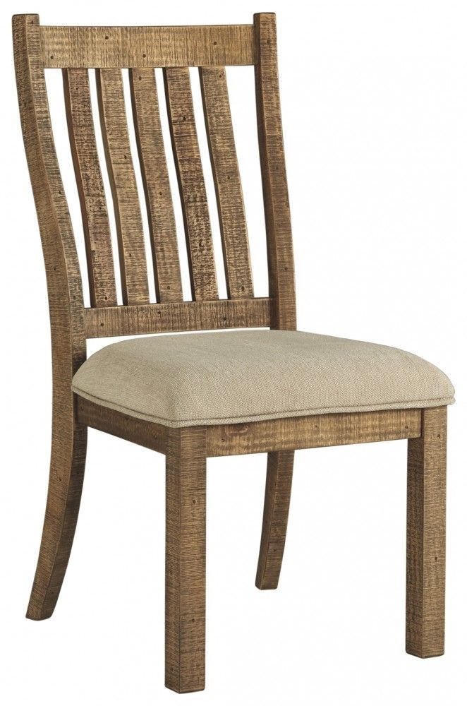 Grindleburg – White/light Brown – Dining Uph Side Chair (2/cn Throughout Trendy Market Side Chairs (View 10 of 20)