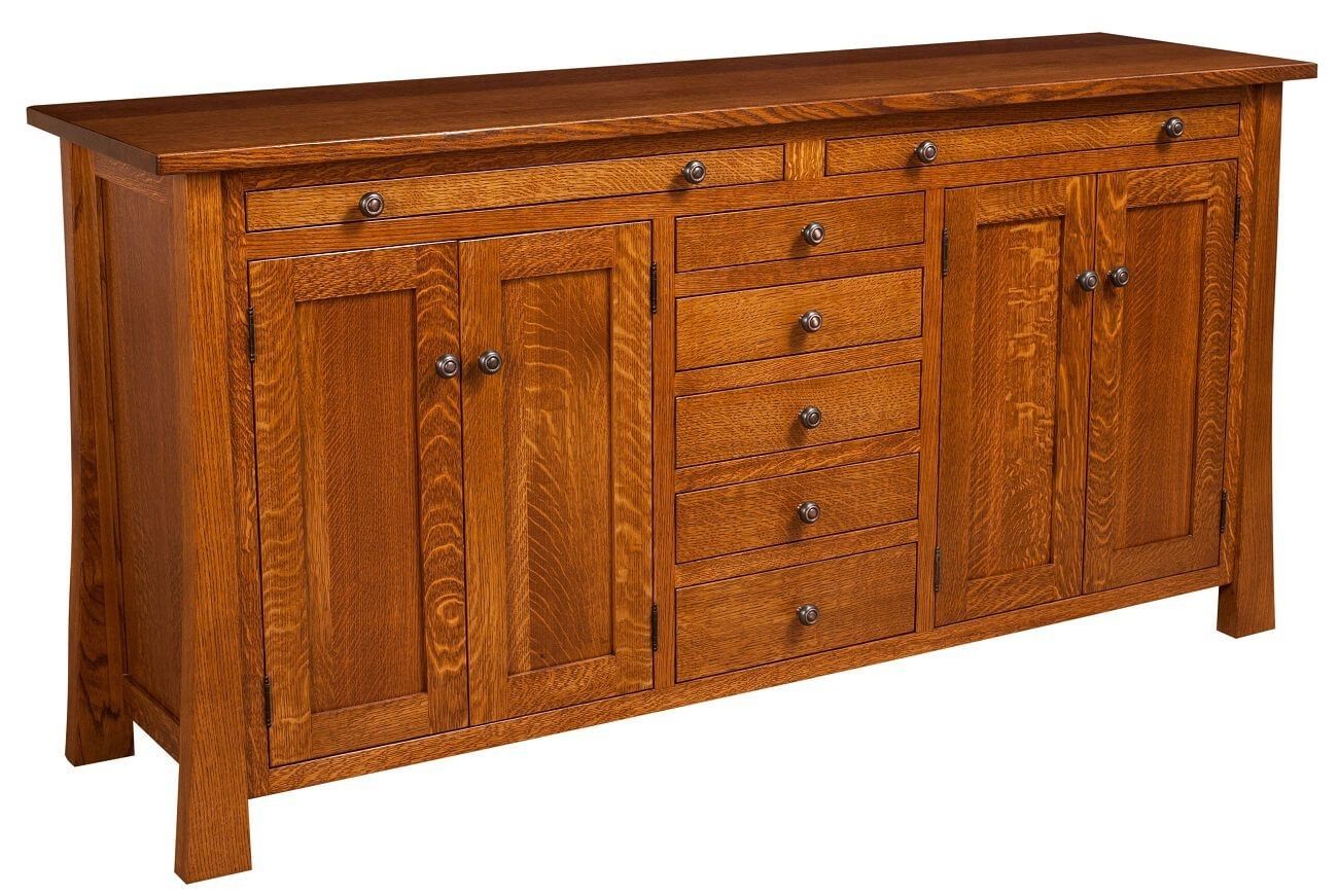 Harding Craftsman Style Sideboard – Countryside Amish Furniture Within Recent Craftsman Sideboards (Photo 10 of 20)