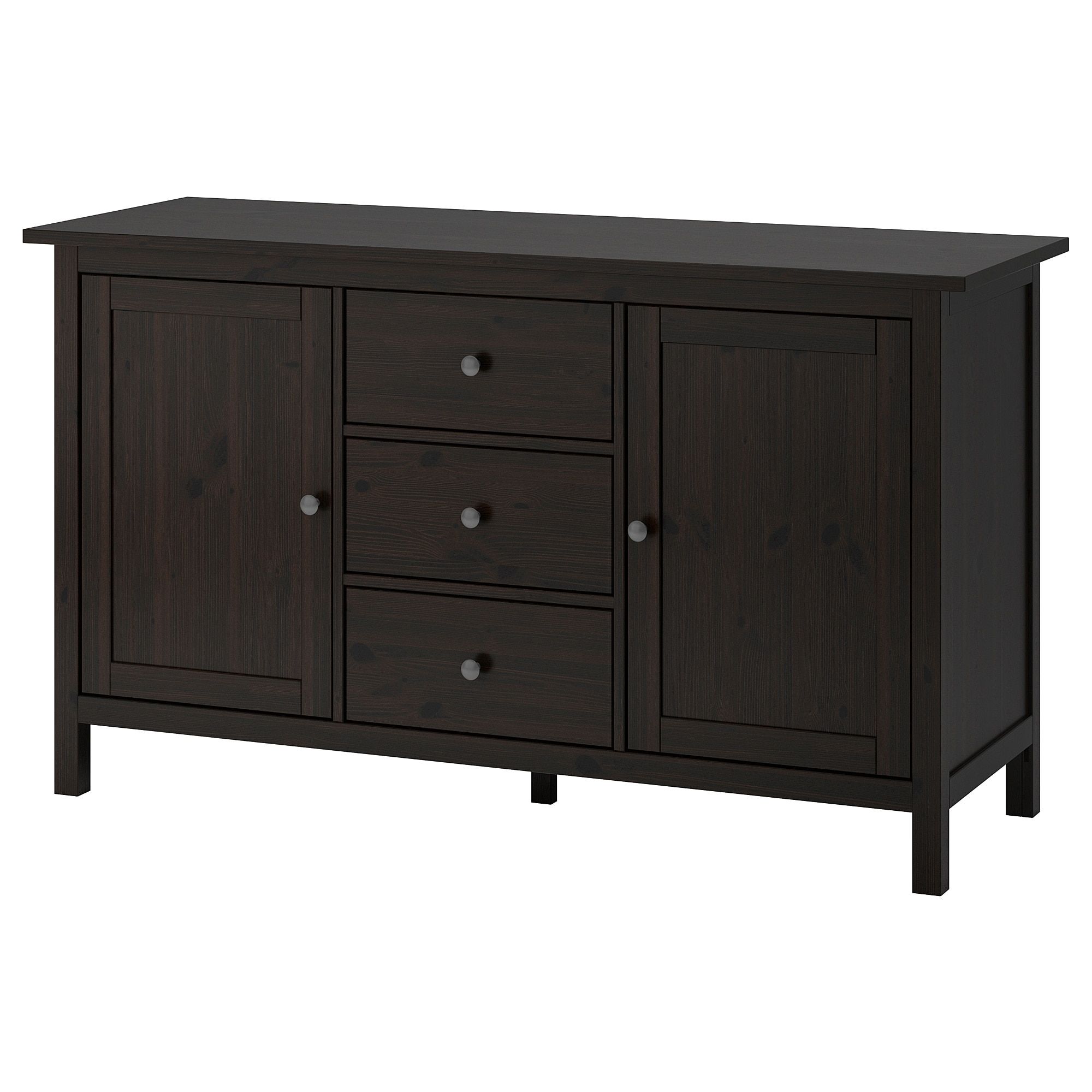 Hemnes Sideboard – Black Brown – Ikea With Regard To 2017 Natural South Pine Sideboards (View 19 of 20)