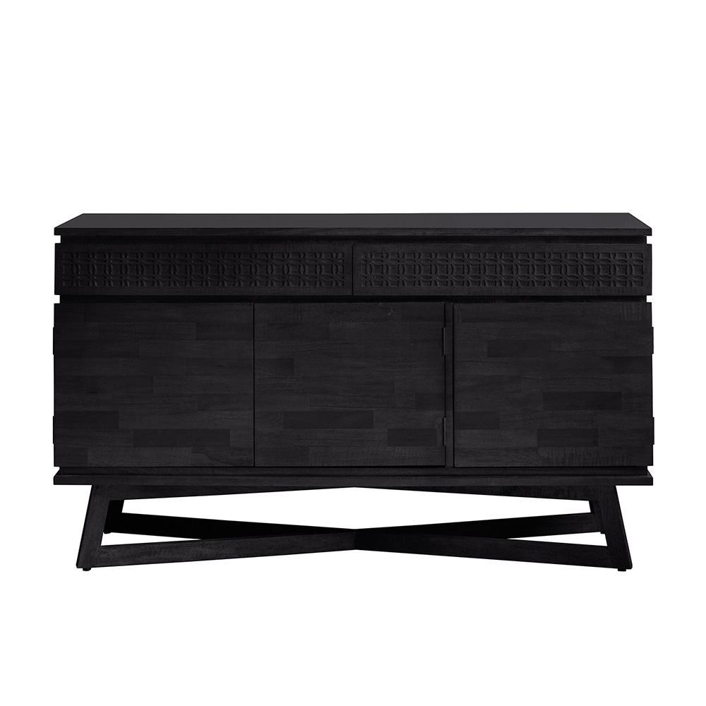Houseology Collection Safari Boutique 3 Door 2 Drawer Sideboard With Latest Mango Wood 2 Door/2 Drawer Sideboards (View 13 of 20)
