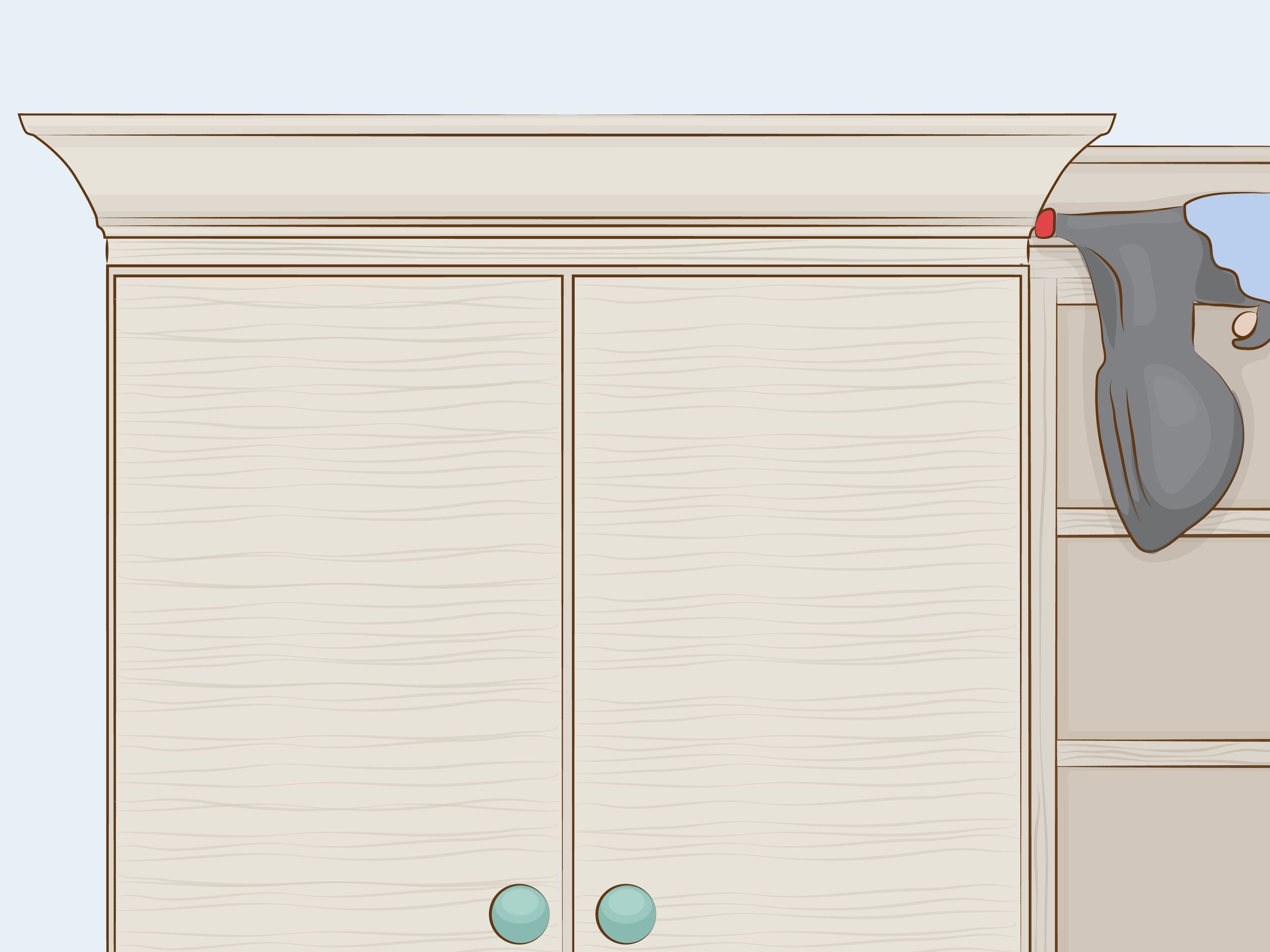 How To Cut Crown Molding For Cabinets: 12 Steps (with Pictures) Throughout Most Recent Walnut Finish Crown Moulding Sideboards (View 16 of 20)