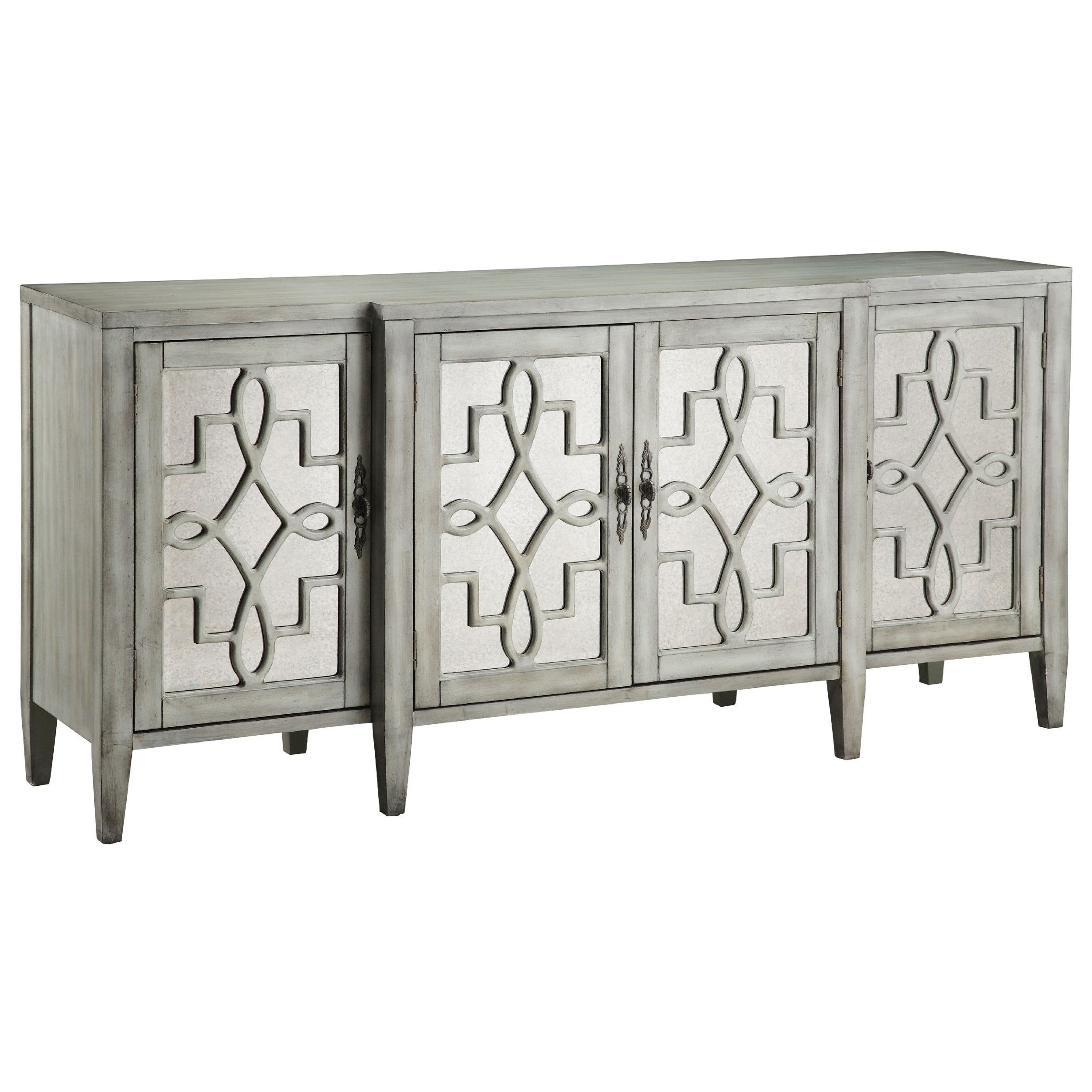 Isabelle Credenza | Furnishings | Pinterest | Credenza, Sideboard In Most Recent 2 Door Mirror Front Sideboards (Photo 3 of 20)