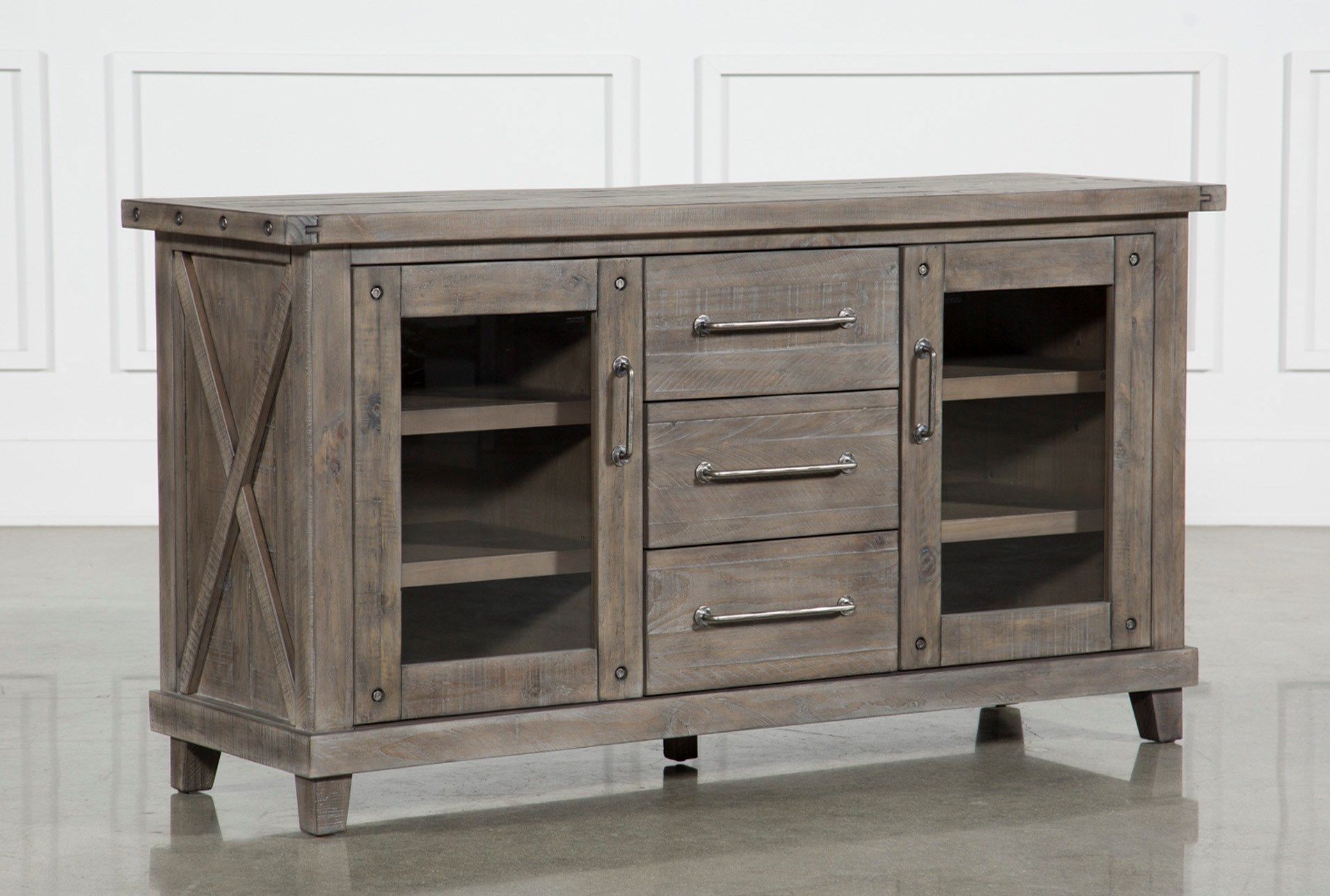 Jaxon Grey Sideboard | Cocktail Table | Pinterest | Gray, Rustic Regarding Most Recent Amos Buffet Sideboards (Photo 4 of 20)