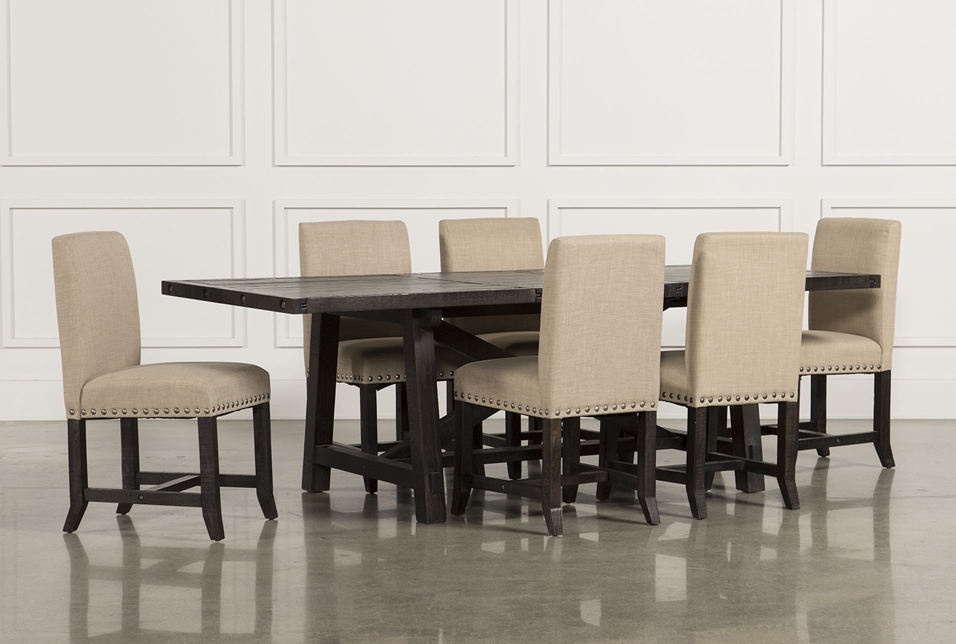 Jaxon Upholstered Side Chairs Throughout Most Popular Jaxon 7 Piece Rectangle Dining Set W/upholstered Chairs (Photo 6 of 20)