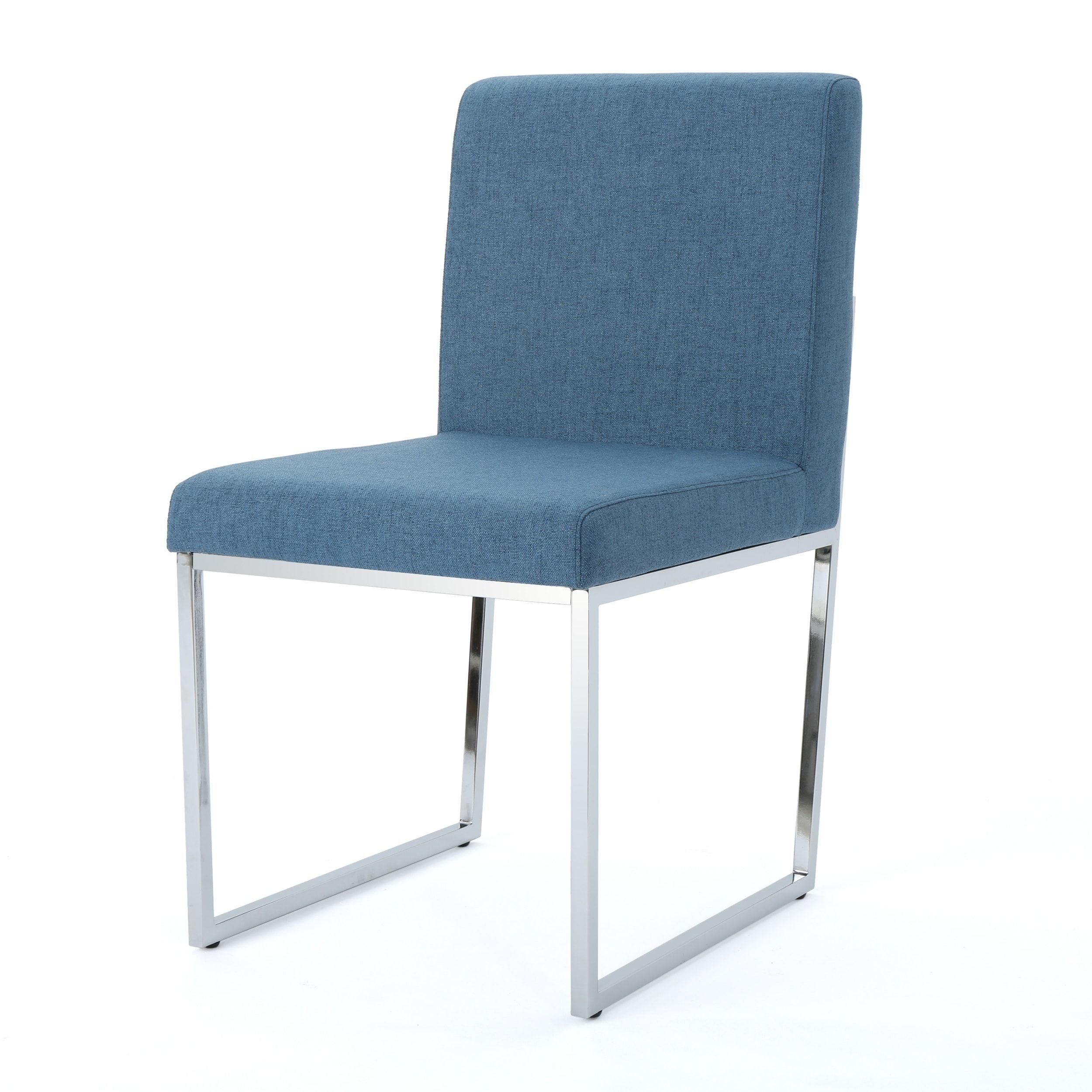 Most Current Delma Modern Fabric Dining Chairchristopher Knight Home (blue Pertaining To Pinot Side Chairs (View 12 of 20)