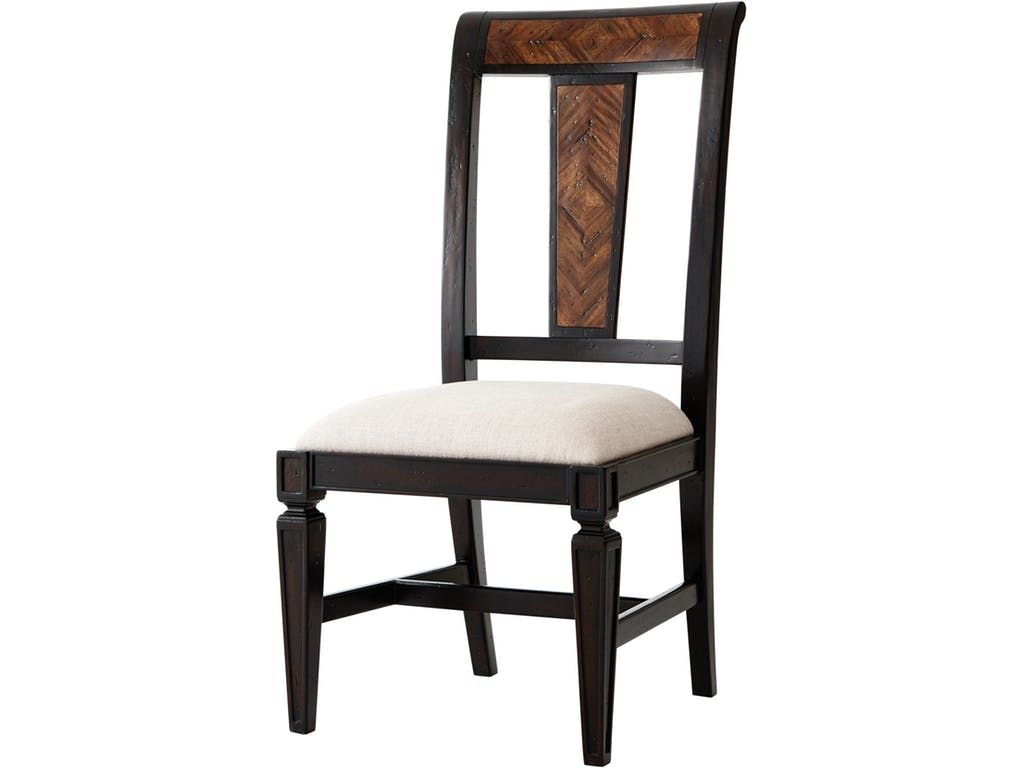 Most Current Mahogany & Oak Parquetry Side Chair (View 3 of 20)
