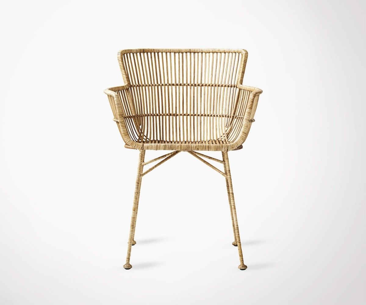 Most Recently Released Natural Rattan Metal Chairs Throughout Natural And Design Rattan Dining Chair – House Doctor (View 12 of 20)