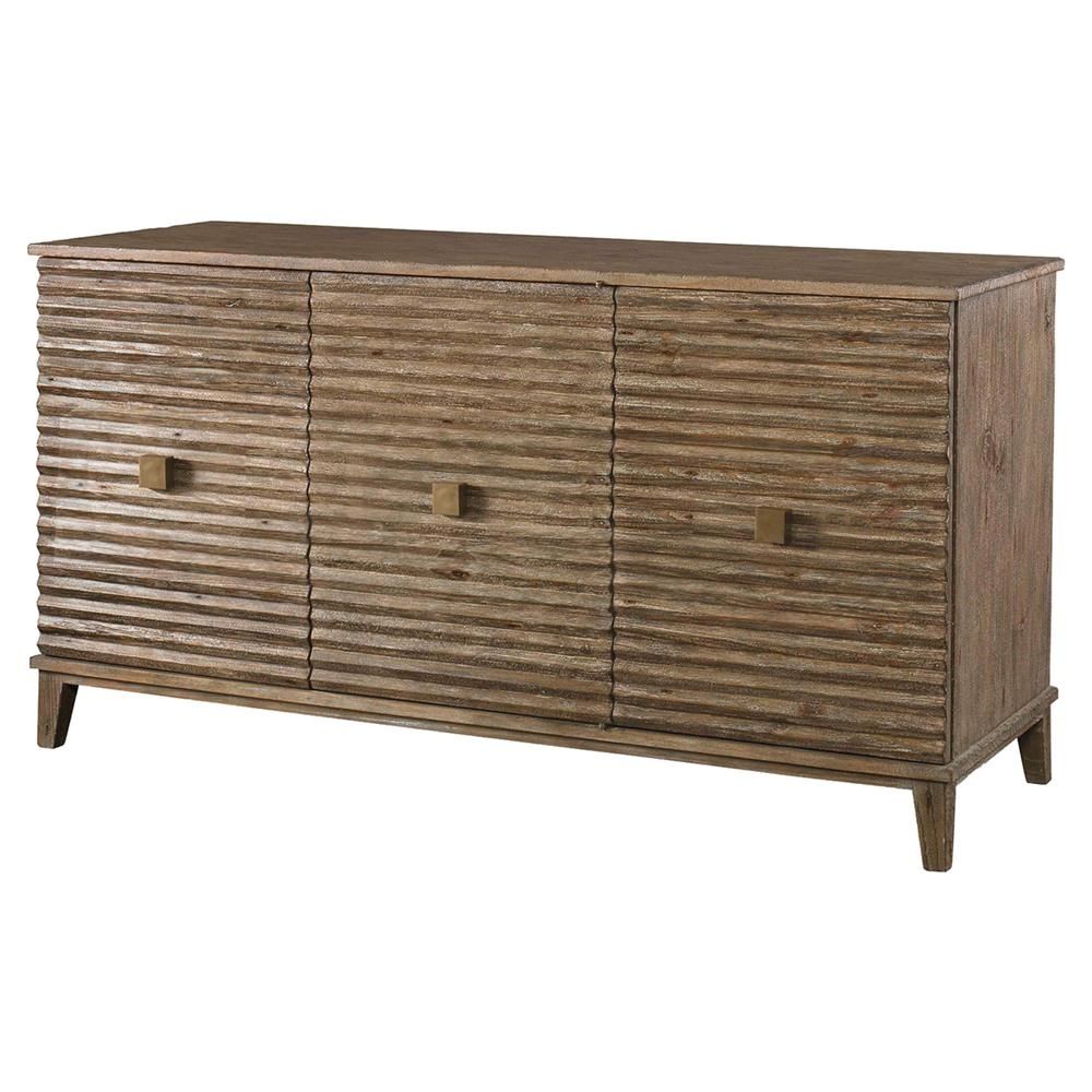 Mr. Brown Belmont Modern Classic Rustic Pine Corrugated Sideboard Regarding Best And Newest Corrugated Metal Sideboards (Photo 5 of 20)