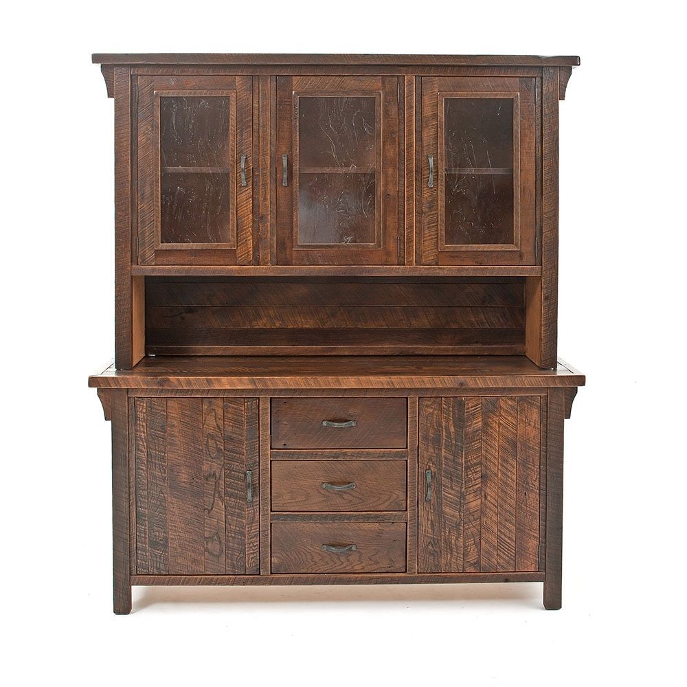 Oak Haven Reclaimed Barn Wood Buffet Hutch 17722 Throughout Recent Calhoun Sideboards (Photo 13 of 20)
