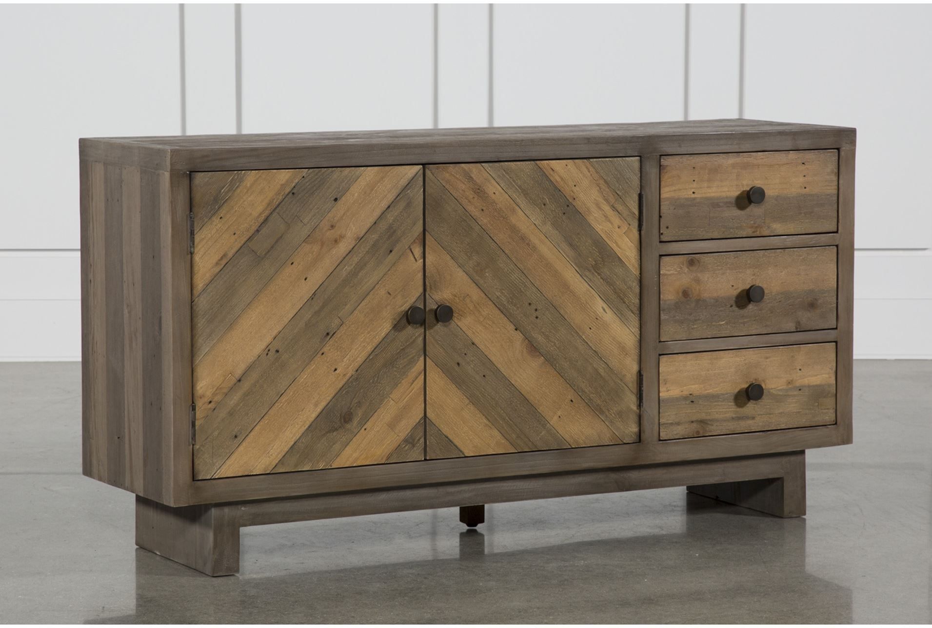 Otb Aged Pine 3 Drawer/2 Door Sideboard, Brown | Pinterest | Products Throughout Current Burnt Oak Bleached Pine Sideboards (View 11 of 20)