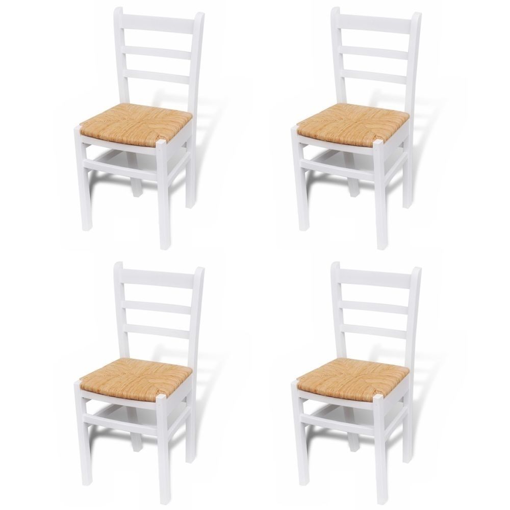 Preferred Pine Wood White Dining Chairs Regarding Kitchen Dining Chairs Vintage Furniture White Pine Wood Retro Rush (Photo 6 of 20)