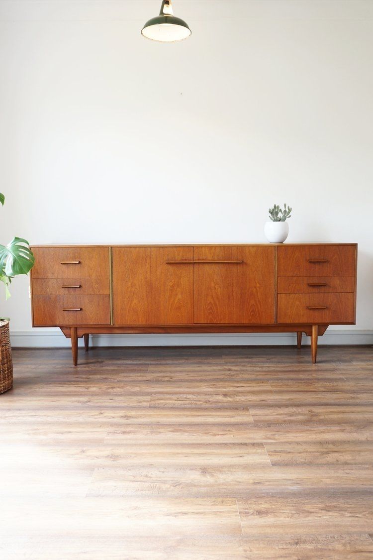 Rare C1960 Mcintosh "troon" Teak Sideboardvalentino Rossi Intended For Most Recent Rossi Large Sideboards (Photo 3 of 20)