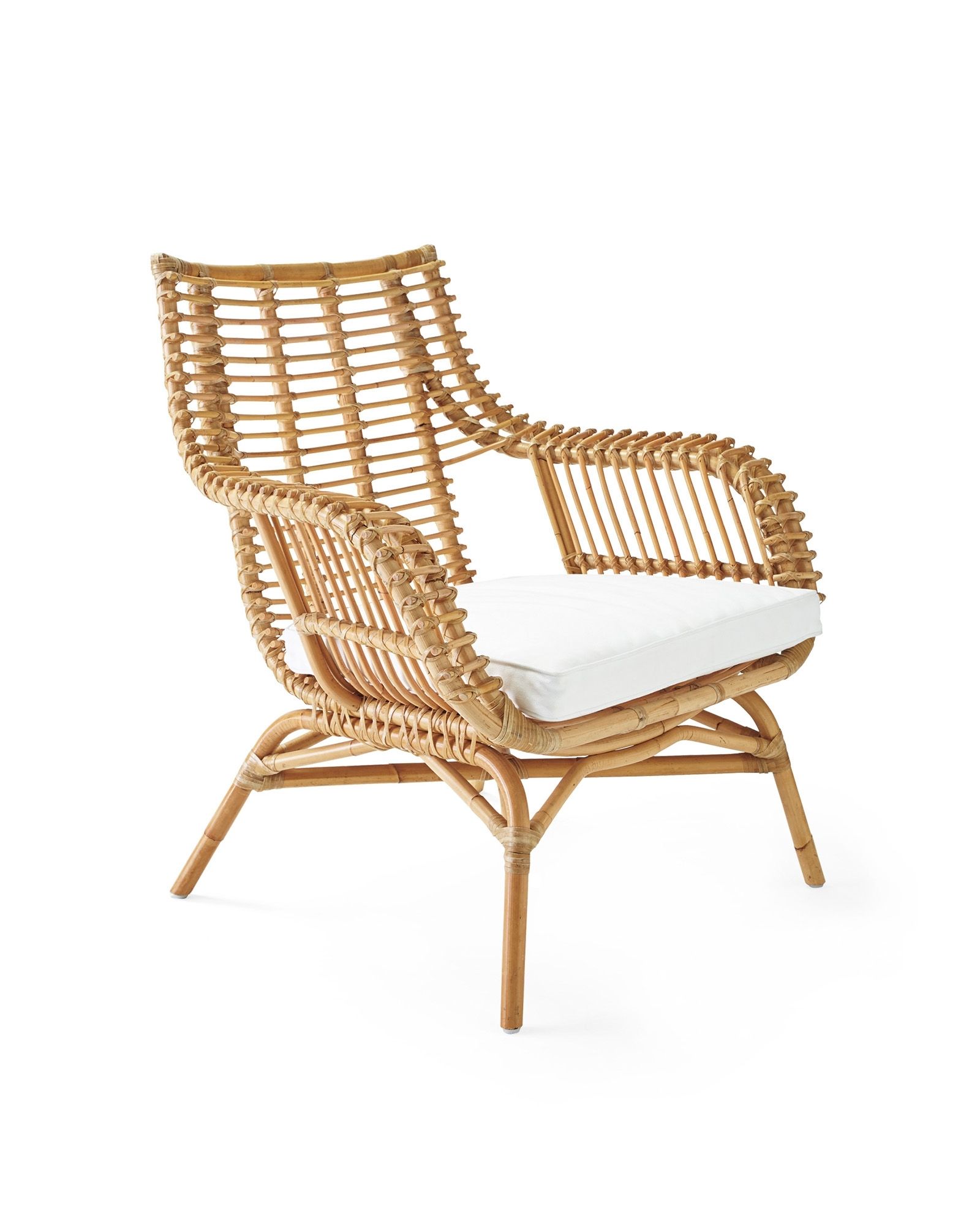 Recent Natural Rattan Metal Chairs For Venice Rattan Chair Cushion – Serena & Lily (Photo 10 of 20)