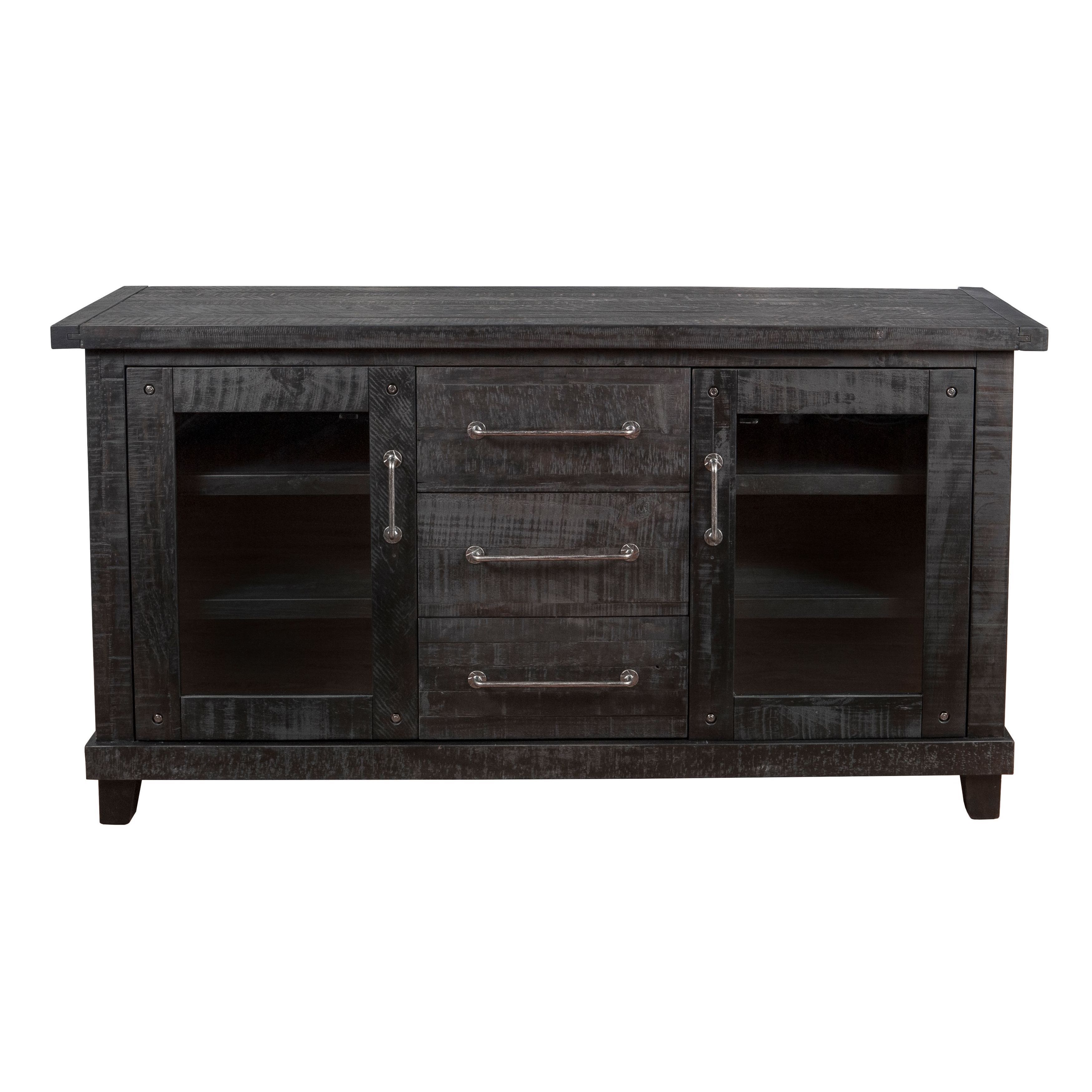 Shop Solid Pine Industrial Wood Sideboard – Free Shipping Today Pertaining To Latest Rustic Black &amp; Zebra Pine Sideboards (View 2 of 20)