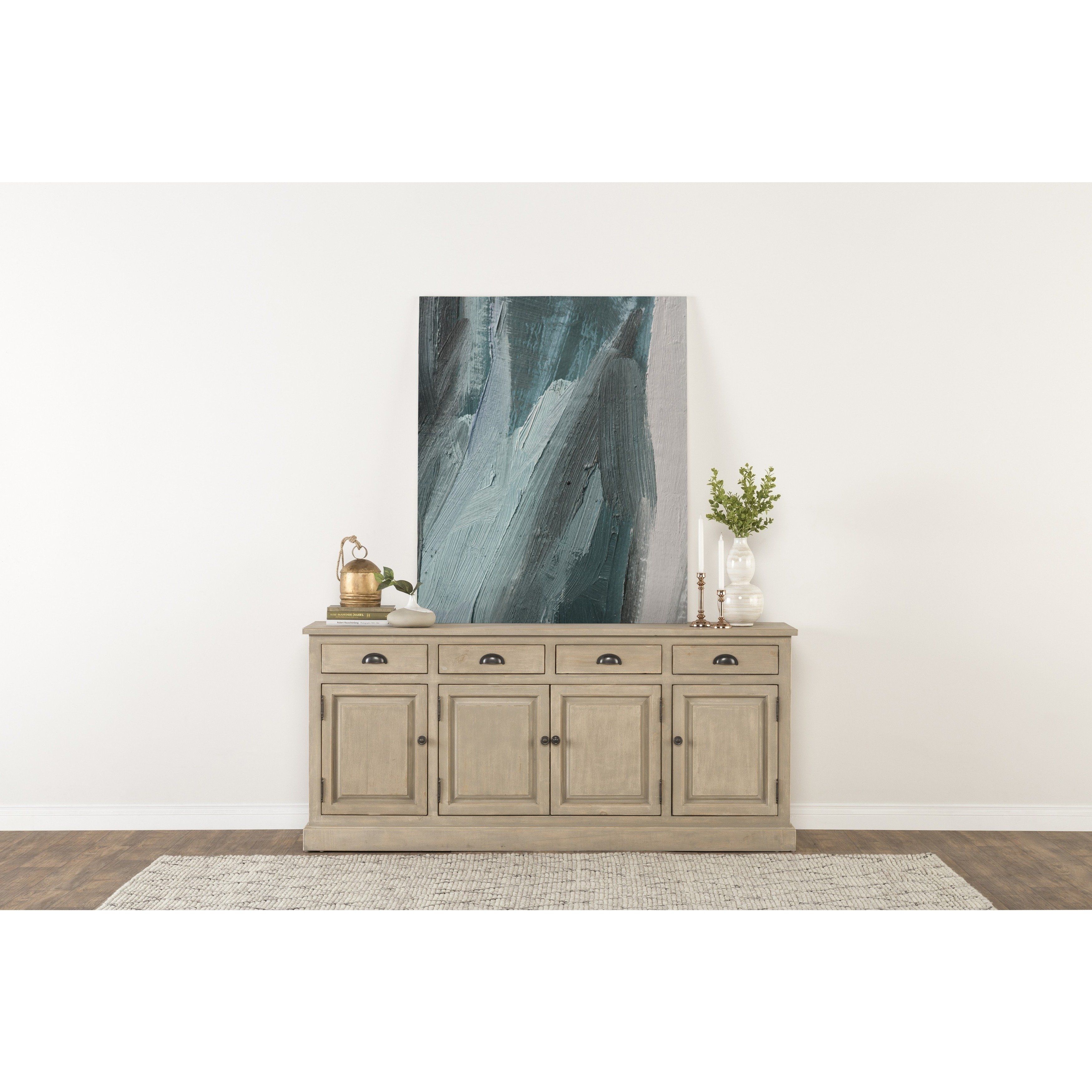 Shop Wilson Reclaimed Wood 79 Inch Sideboardkosas Home – Free Pertaining To Latest Natural Oak Wood 78 Inch Sideboards (Photo 17 of 20)