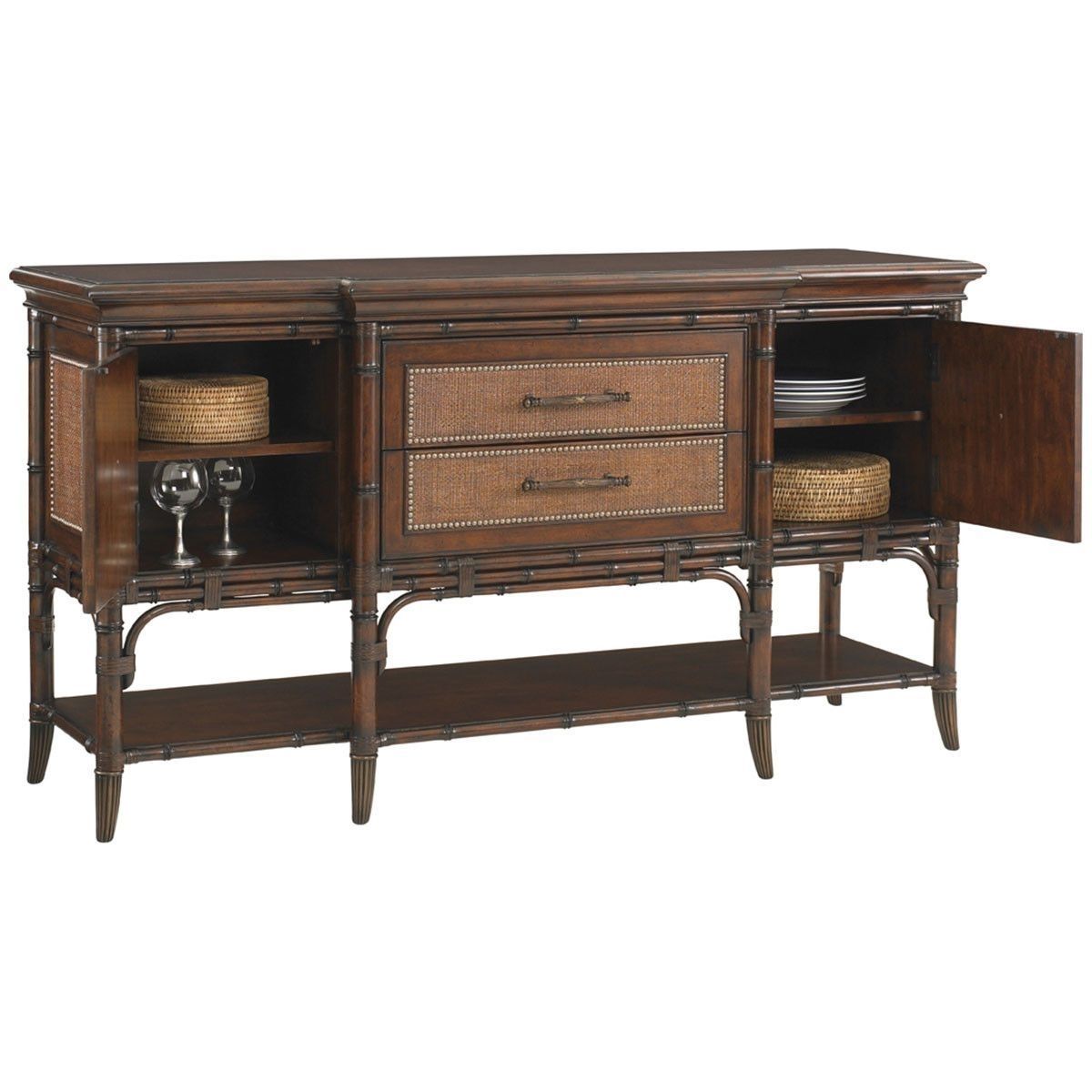 Tommy Bahama Landara Pine Isle Sideboard 545 869 | Guest Room With Regard To Most Recently Released Light Brown Reclaimed Elm &amp; Pine 84 Inch Sideboards (View 9 of 20)