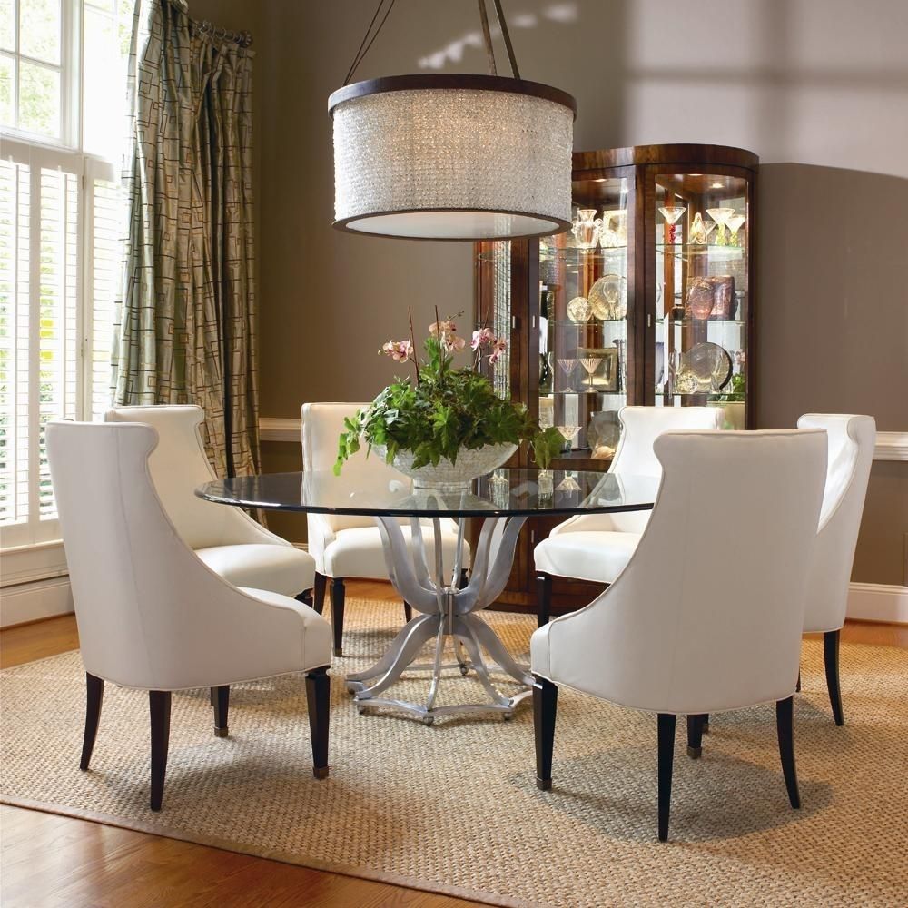 Trendy Omni Metal Base Dining Table And Upholstered Chair Setcentury With Omni Side Chairs (View 9 of 20)