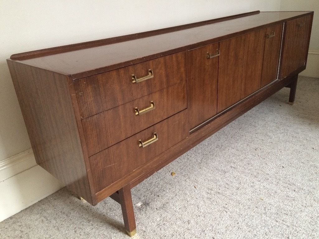 Vintage 1961 G Plan New Tola Low Sideboard | In Camden, London | Gumtree In Best And Newest Aged Brass Sideboards (View 17 of 20)