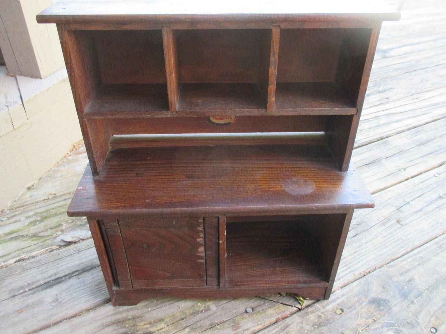 Vintage Kitchen Hutch Cabinet Cass Toys Wooden Miniature Home Throughout Recent Cass 2 Door Sideboards (Photo 10 of 20)