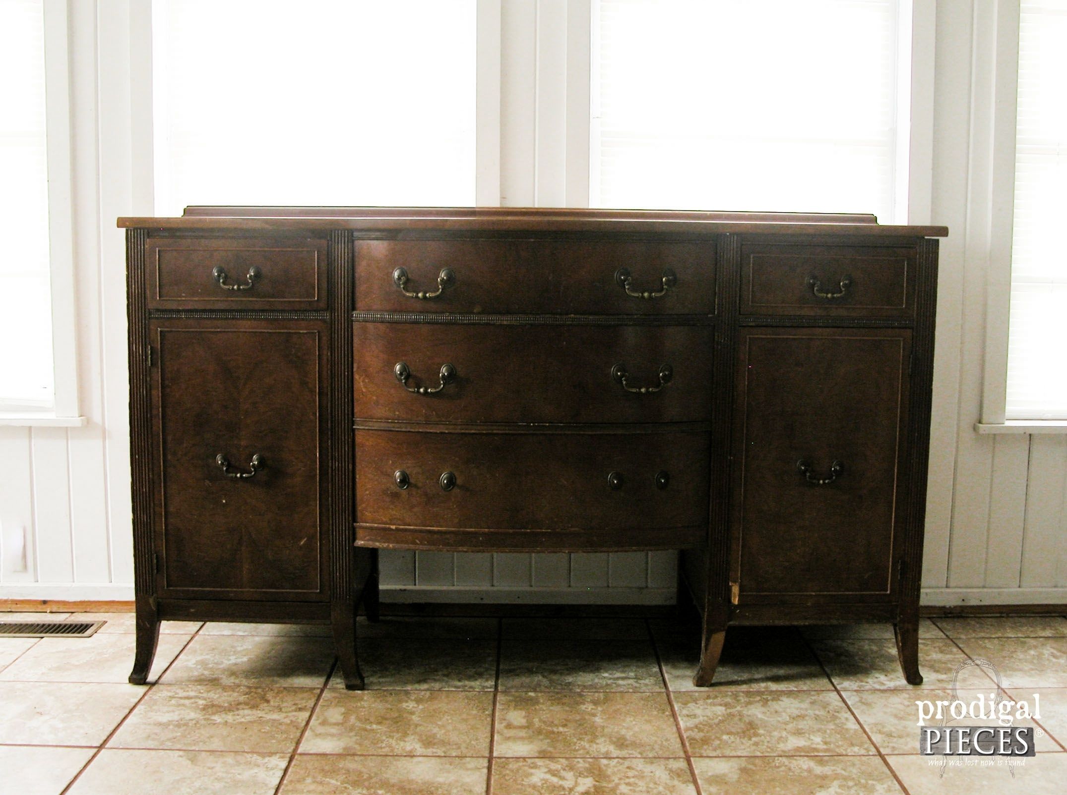 Vintage Sideboard Refreshed – Prodigal Pieces In Latest Vintage Brown Textured Sideboards (View 17 of 20)