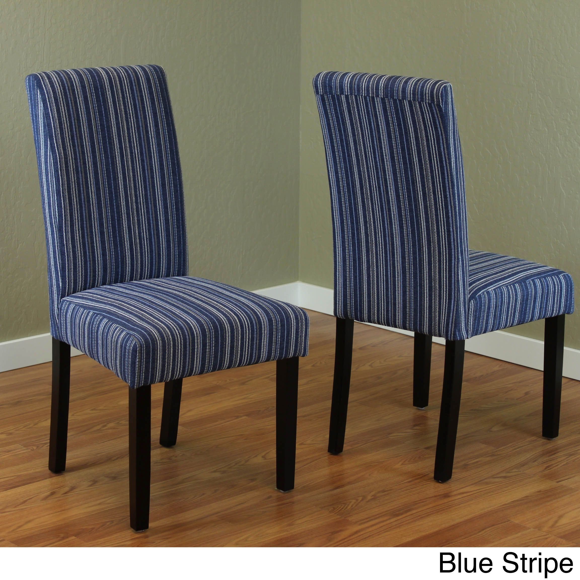 Featured Photo of Top 20 of Blue Stripe Dining Chairs