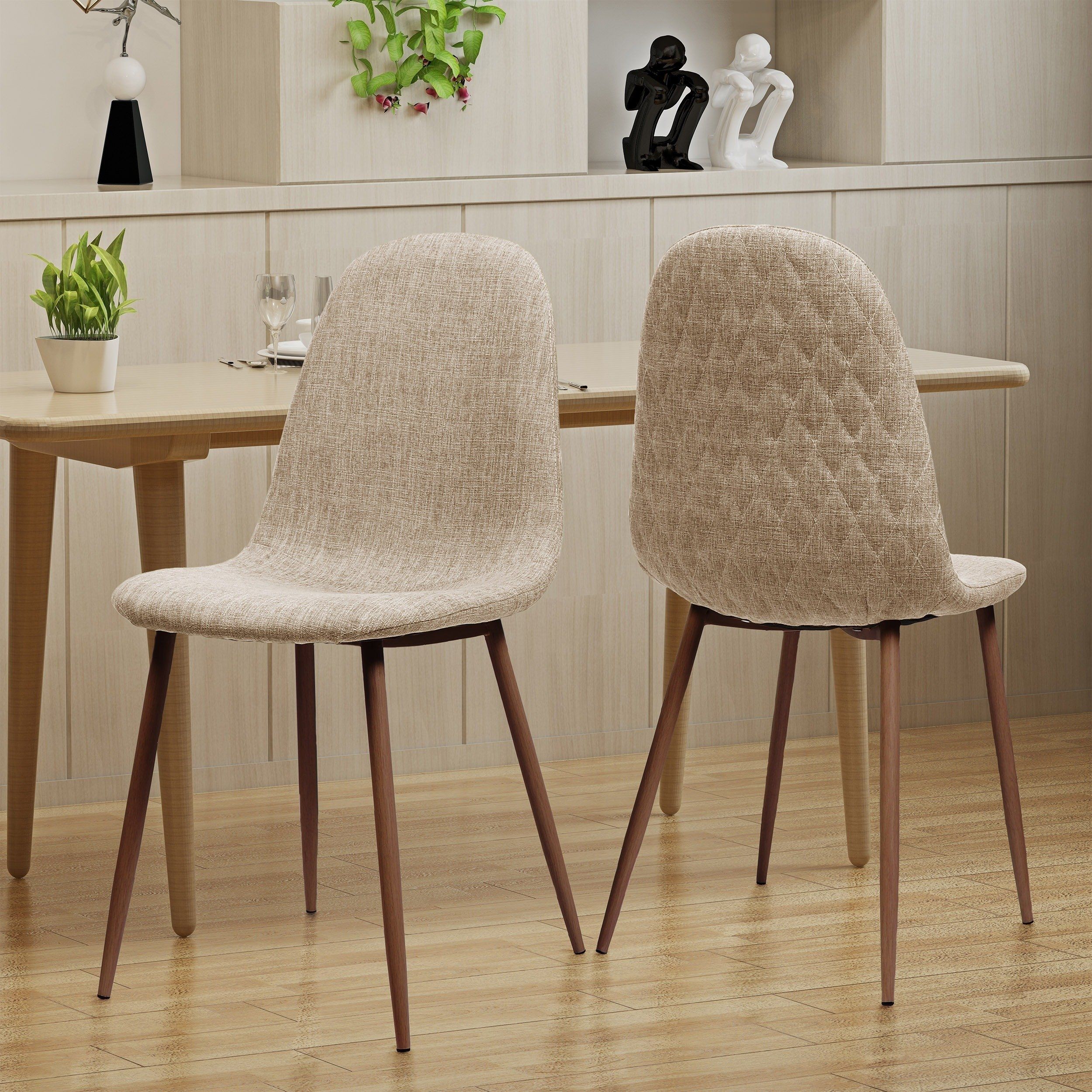 Well Known Shop Caden Mid Century Fabric Dining Chair (set Of 2)christopher Within Caden Upholstered Side Chairs (Photo 1 of 20)