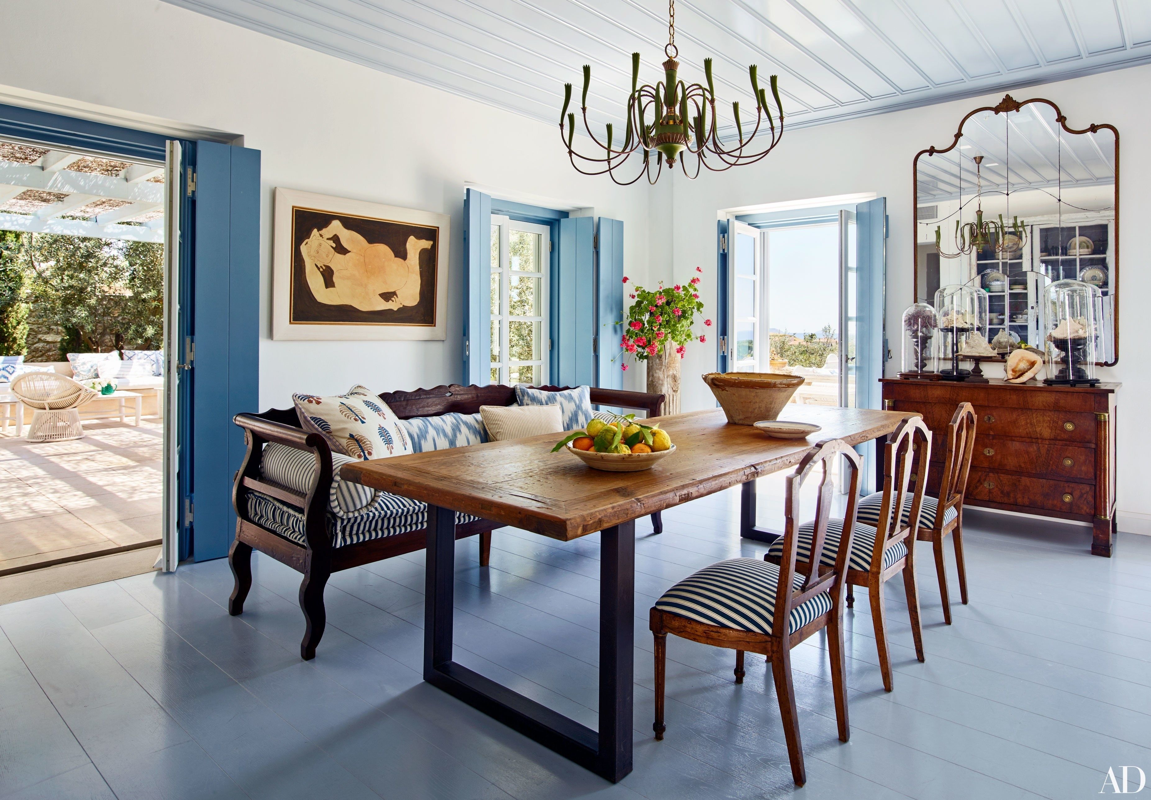 Well Known Tips To Mix And Match Dining Room Chairs Successfully Throughout Dining Chairs With Blue Loose Seat (View 16 of 20)
