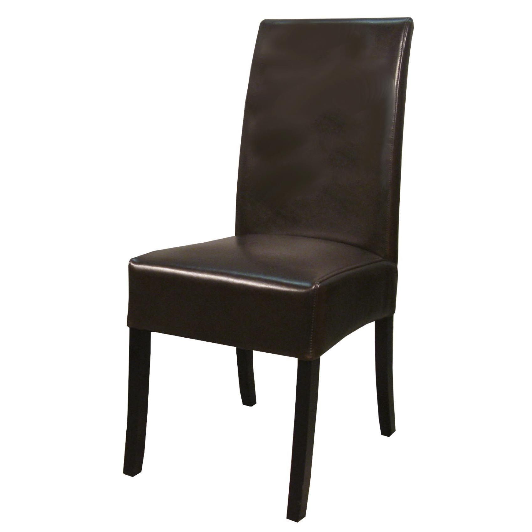 Widely Used Valencia Bonded Leather Chair (set Of 2) (black) (Photo 11 of 20)