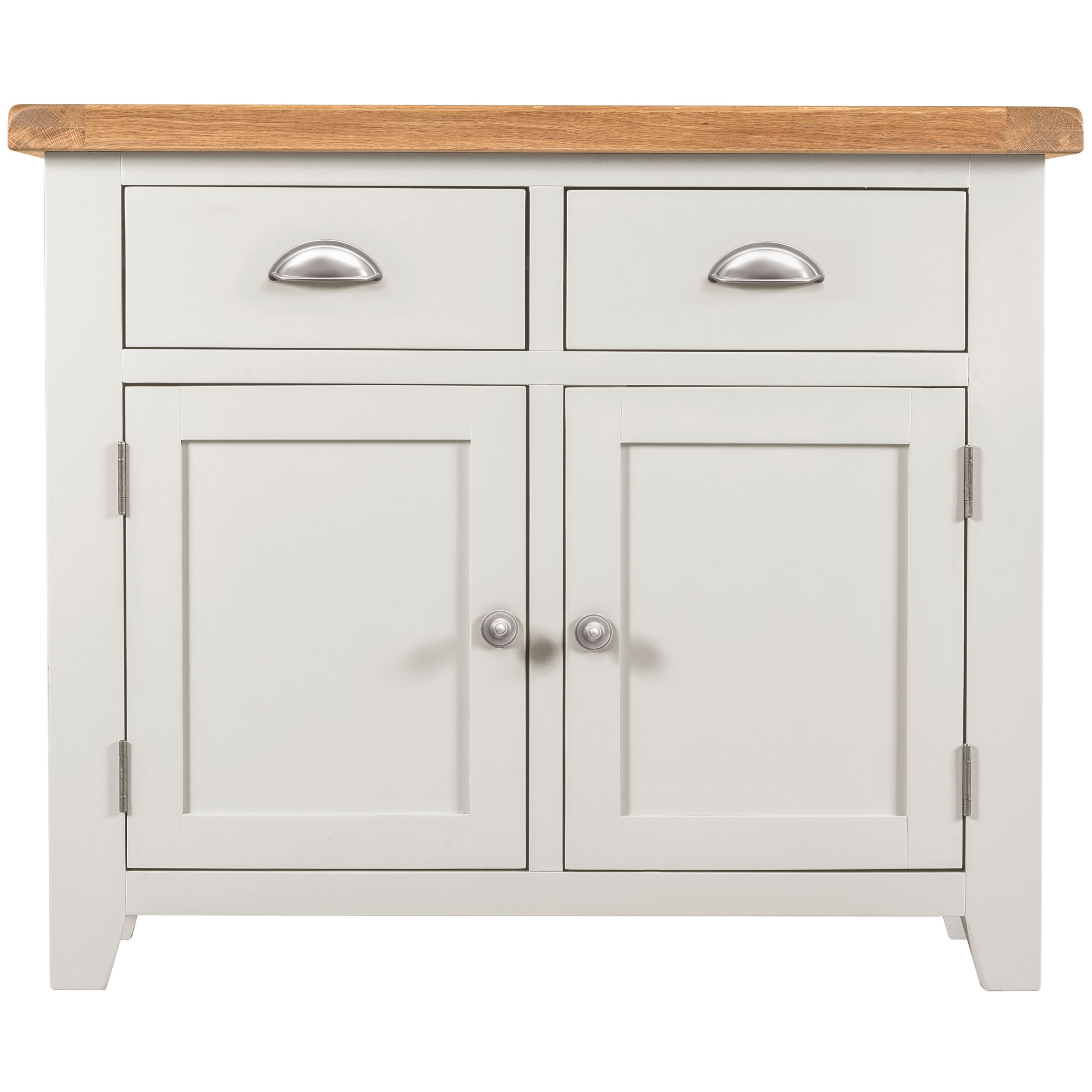 Willow White 2 Door 2 Drawer Sideboard | The Haven Home Interiors With Regard To Most Current 2 Drawer Sideboards (View 8 of 20)