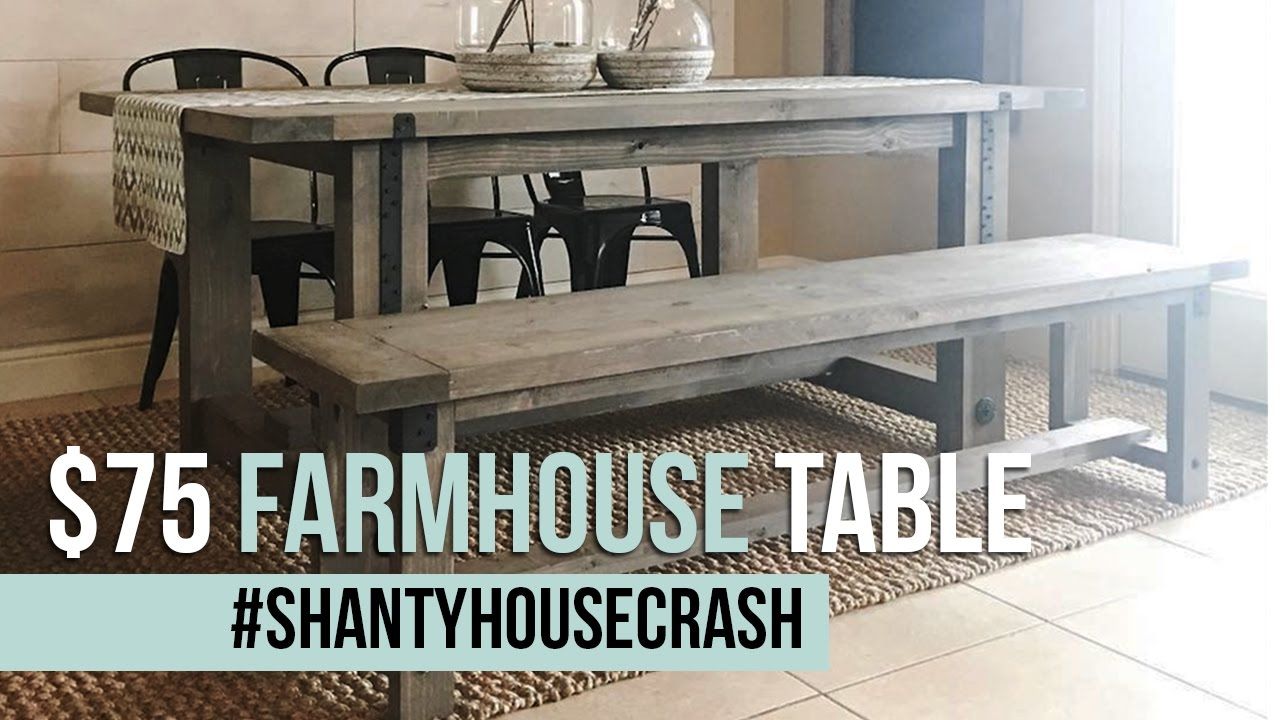 $75 Farmhouse Dining Table Build (View 20 of 20)