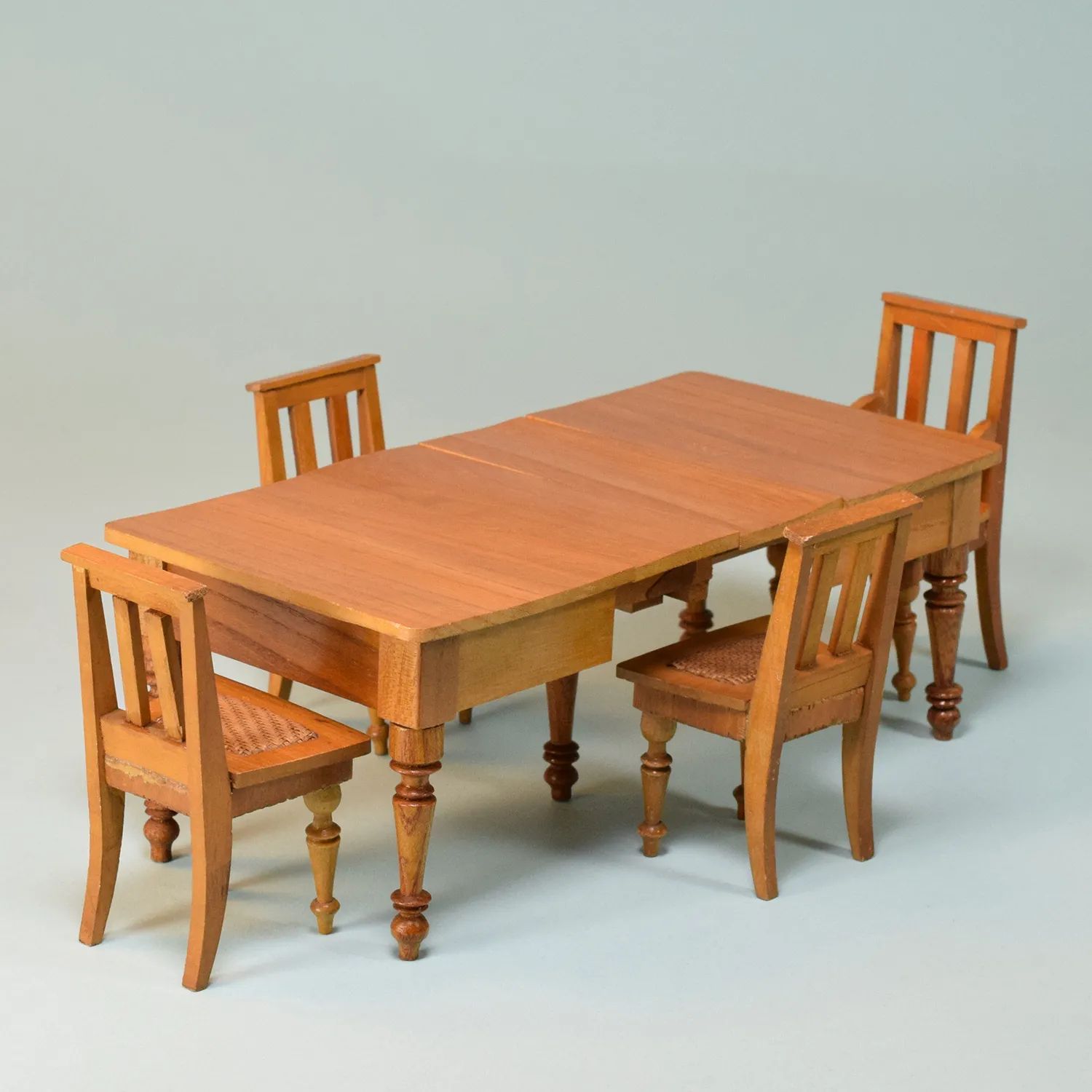 Antique German Schneegas Dollhouse Extension Dining Table Late 1800s With Regard To Most Up To Date Sundberg 5 Piece Solid Wood Dining Sets (View 15 of 20)