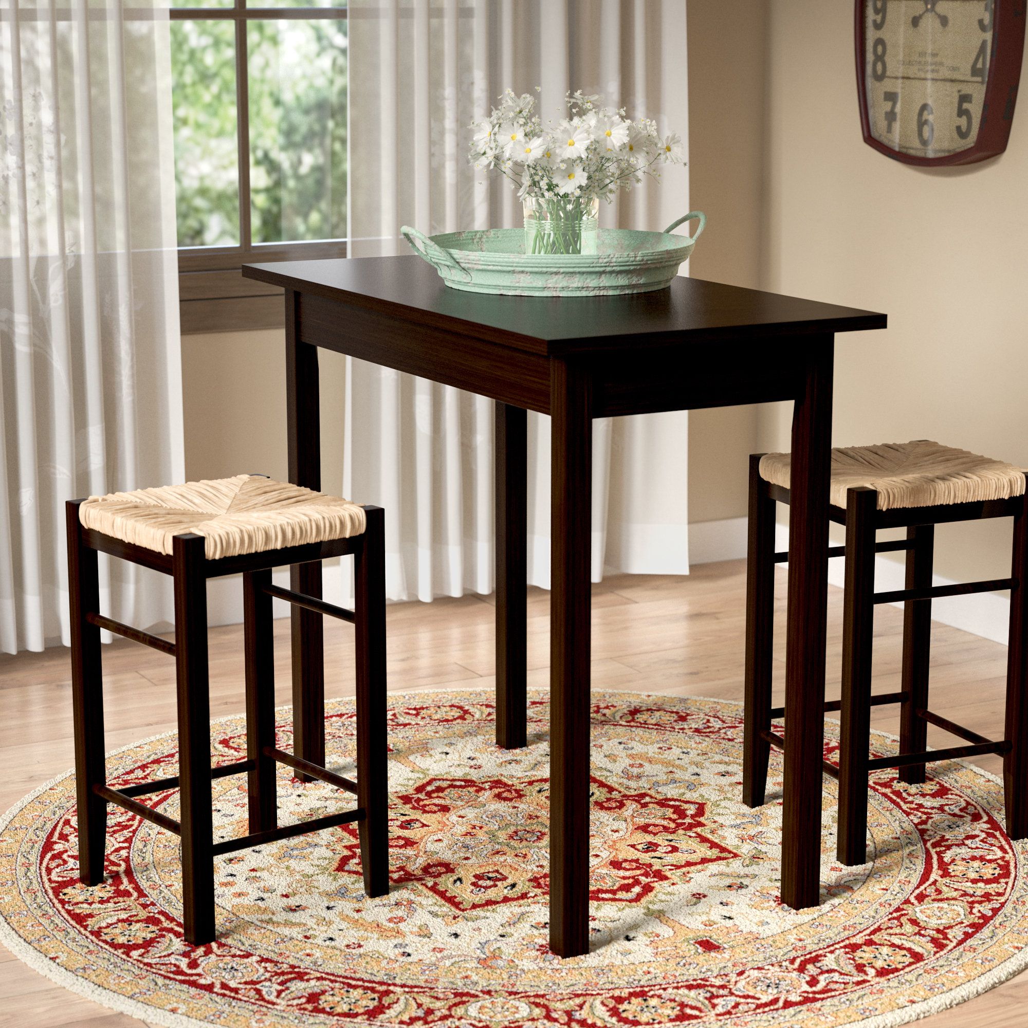 August Grove Tenney 3 Piece Counter Height Dining Set & Reviews With Regard To Most Recent Kinsler 3 Piece Bistro Sets (View 15 of 20)