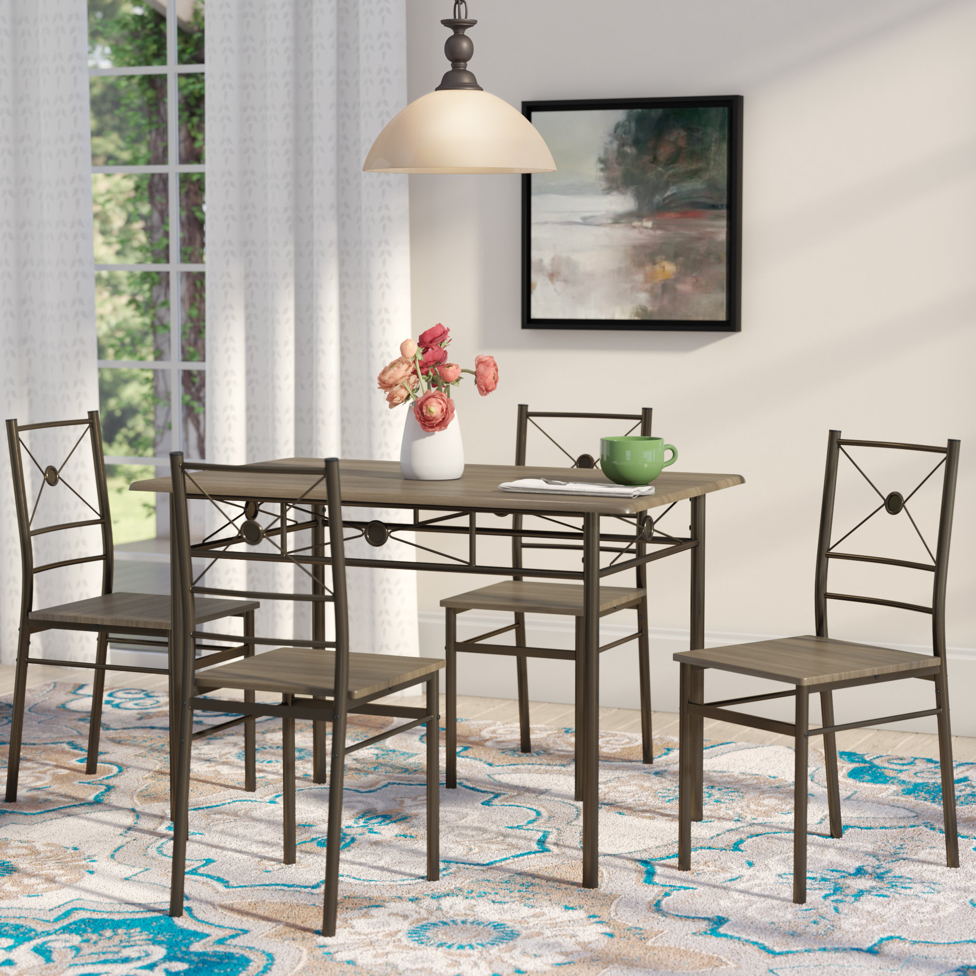 Featured Photo of 20 Inspirations Kieffer 5 Piece Dining Sets