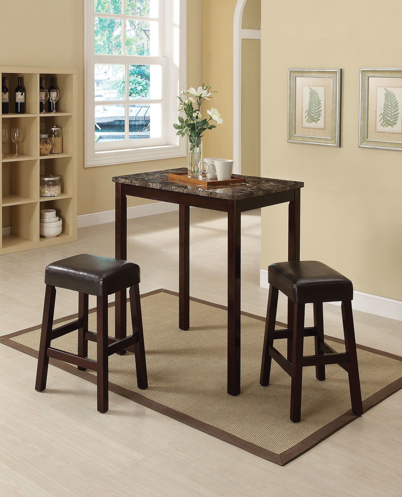 Featured Photo of The 20 Best Collection of Askern 3 Piece Counter Height Dining Sets (set of 3)