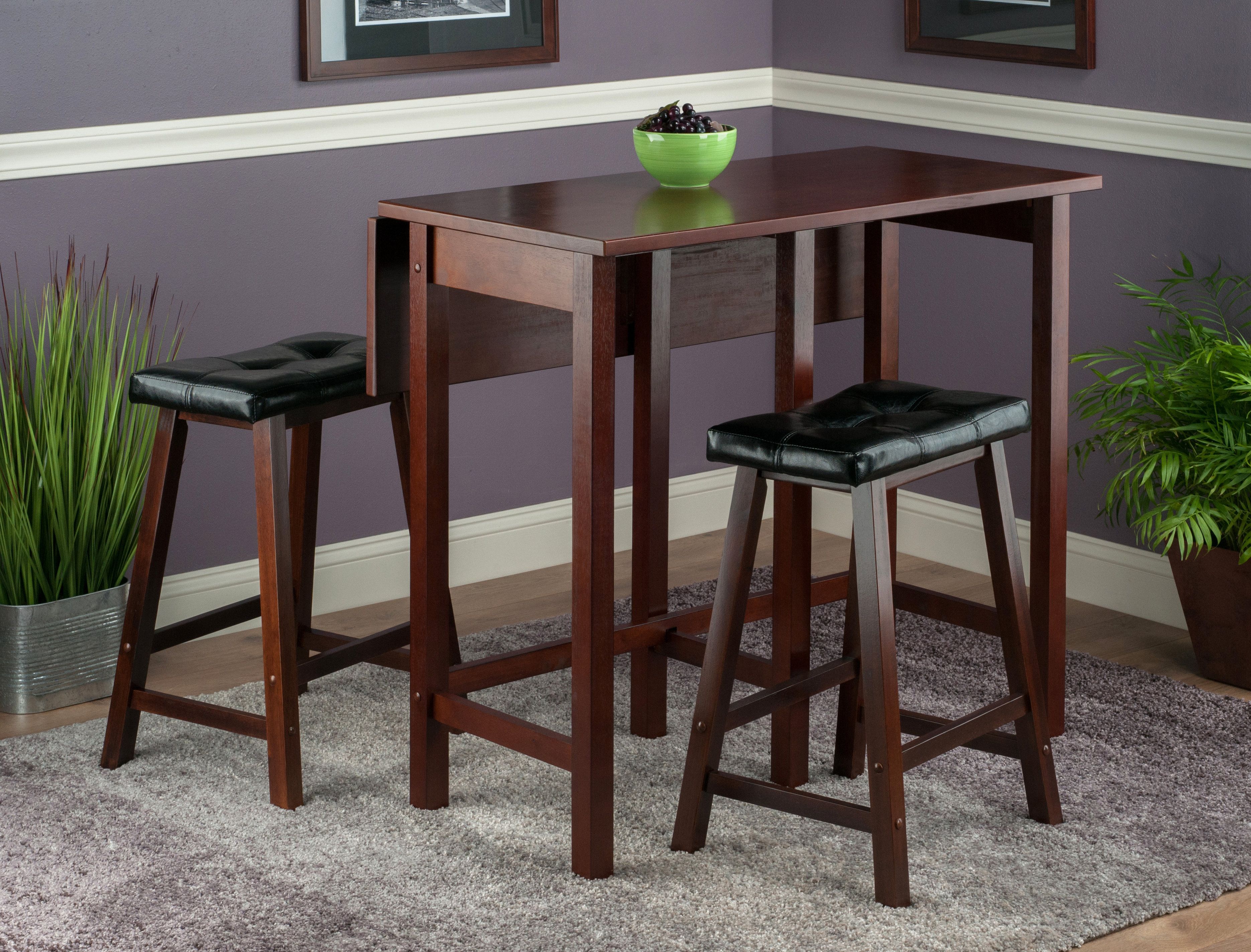 Bettencourt 3 Piece Counter Height Dining Sets Intended For Well Known Red Barrel Studio Bettencourt 3 Piece Counter Height Dining Set (Photo 1 of 20)