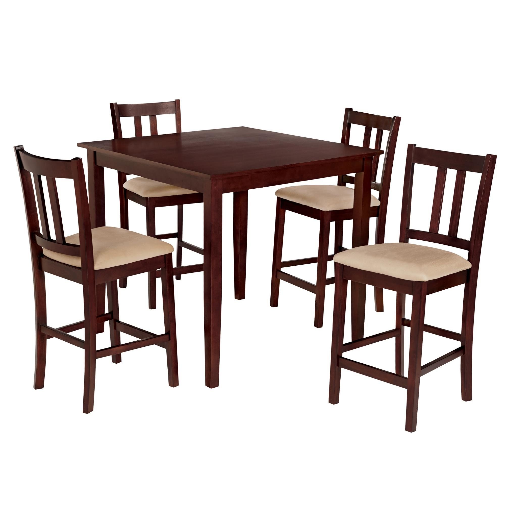 Charlton Home Atterberry 5 Piece Solid Wood Dining Set & Reviews With Most Recent Sundberg 5 Piece Solid Wood Dining Sets (View 2 of 20)