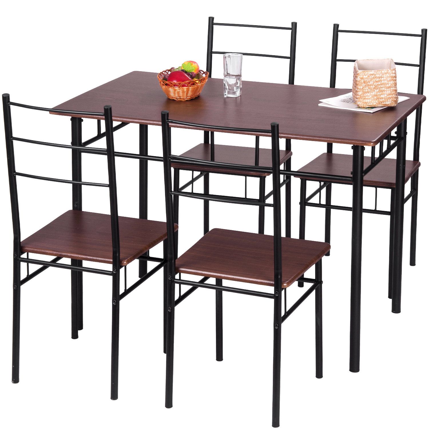 Most Recently Released Liles 5 Piece Breakfast Nook Dining Sets With Regard To Merax 5 Piece Breakfast Nook Dining Set & Reviews (View 6 of 20)